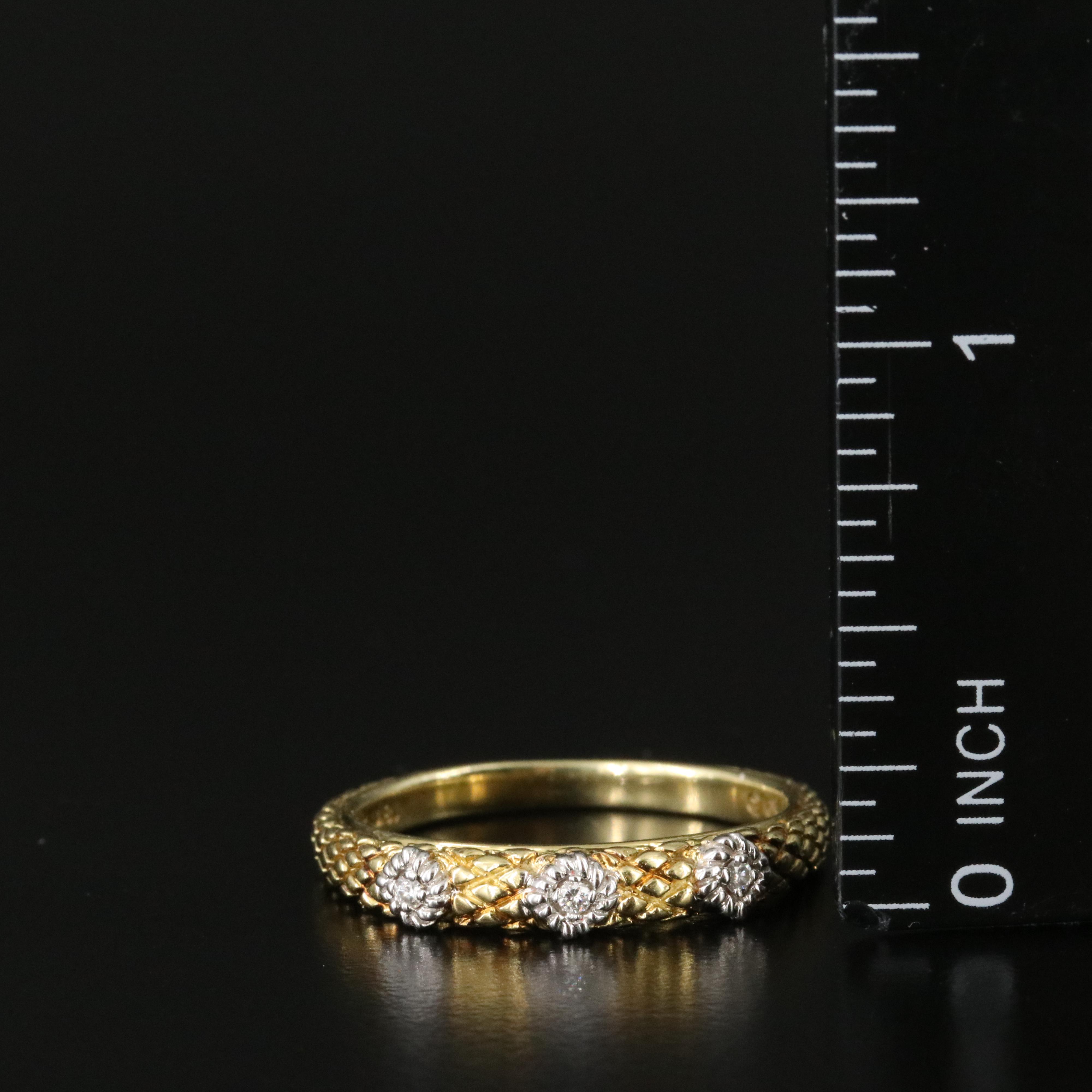 18K Two-Tone 0.05 CTW Diamond Ring