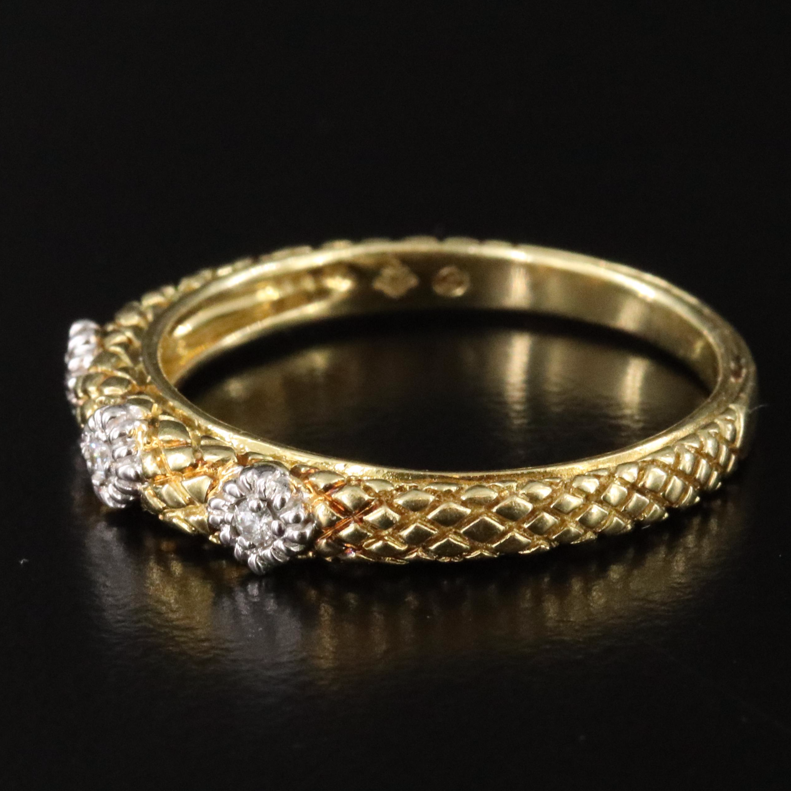 18K Two-Tone 0.05 CTW Diamond Ring