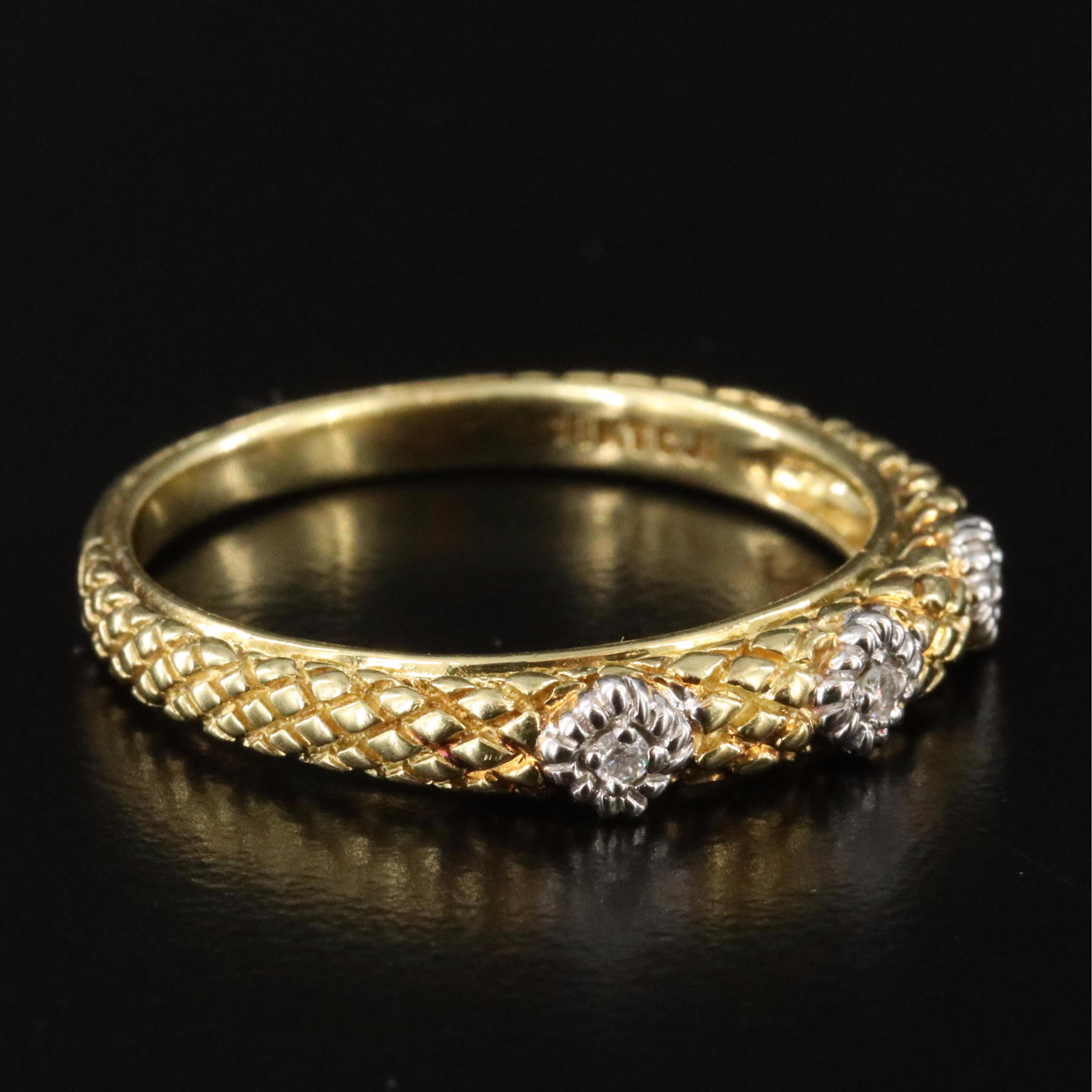 18K Two-Tone 0.05 CTW Diamond Ring