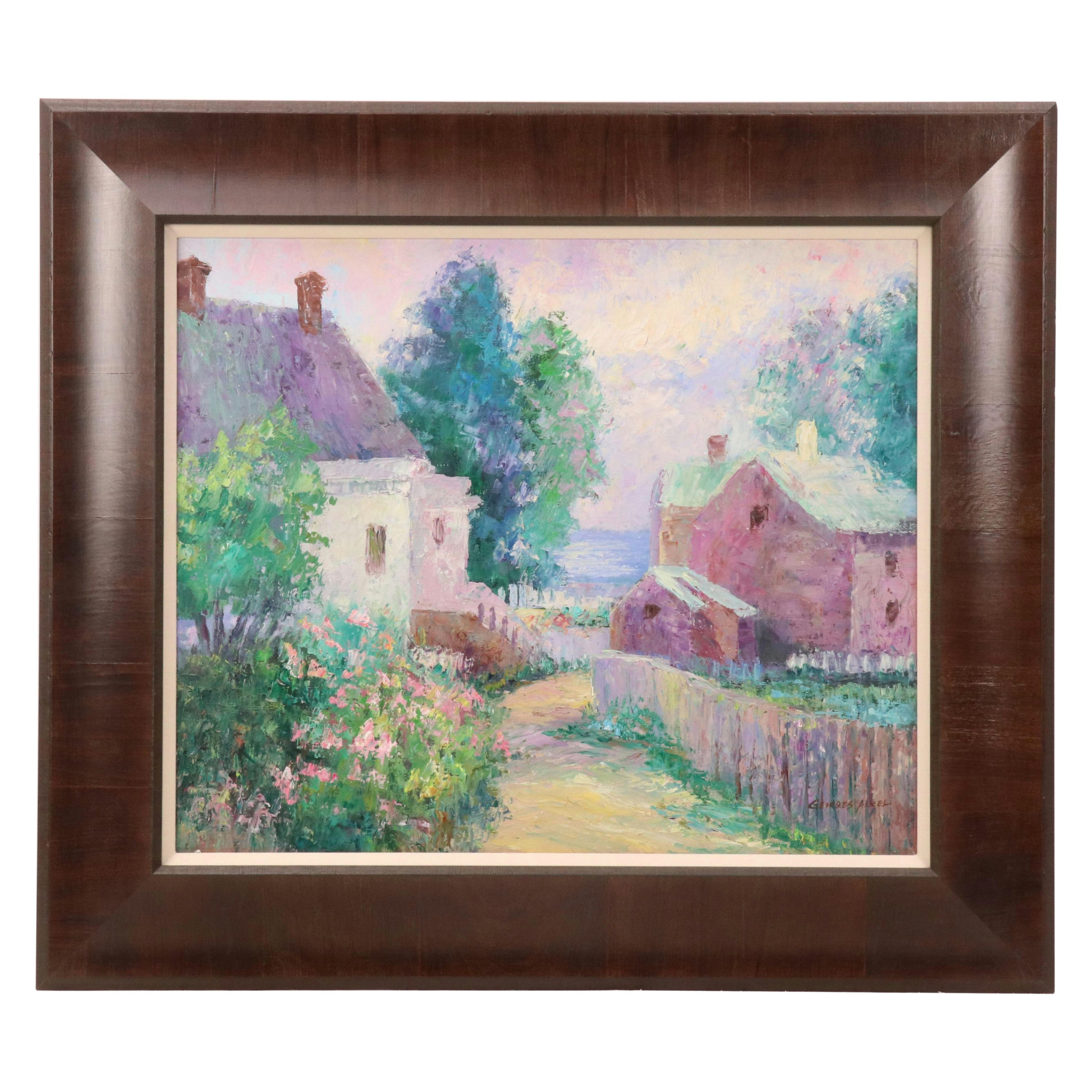 Impressionistic Countryside Oil Painting