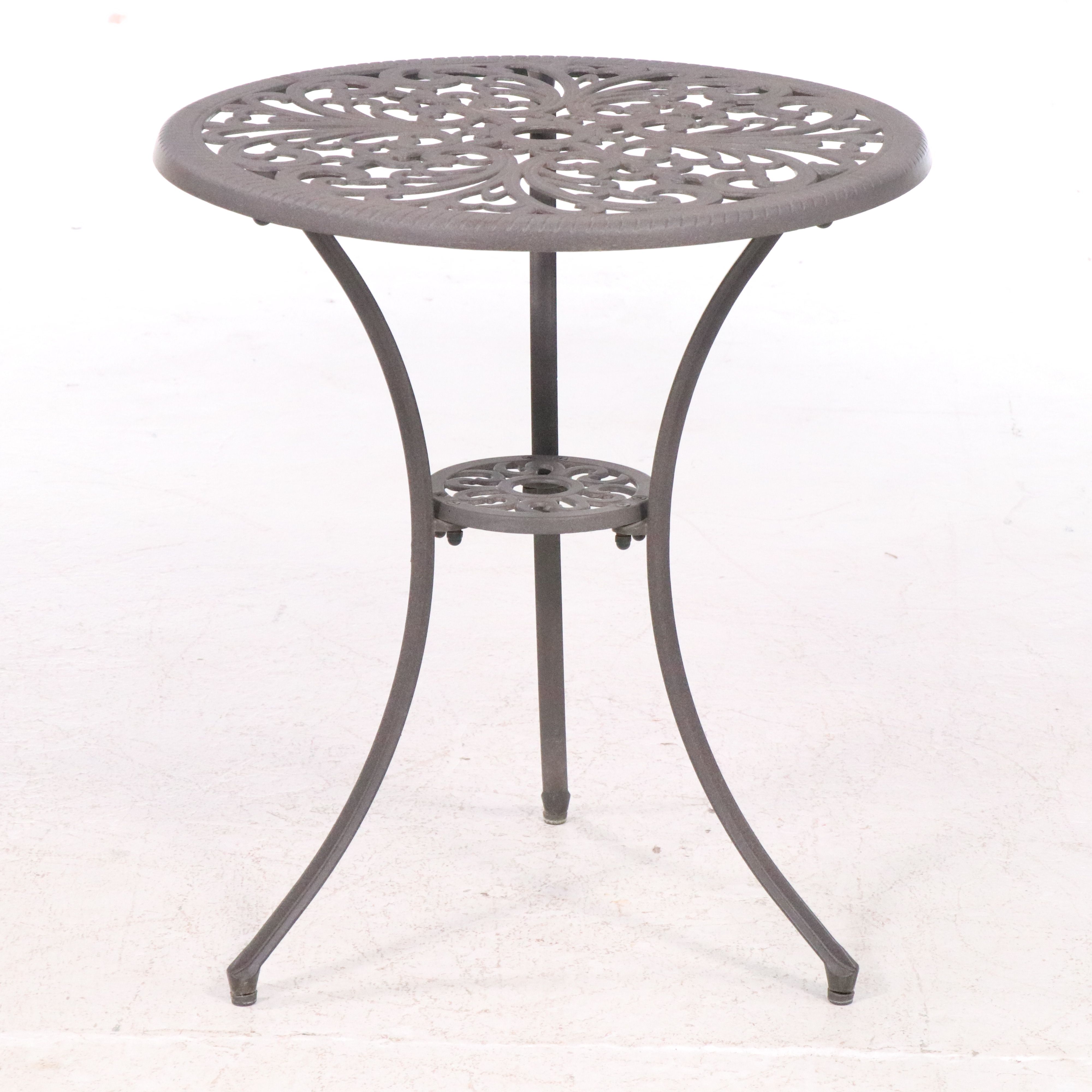 Victorian Style Cast Aluminum Three-Piece Bistro Dining Set