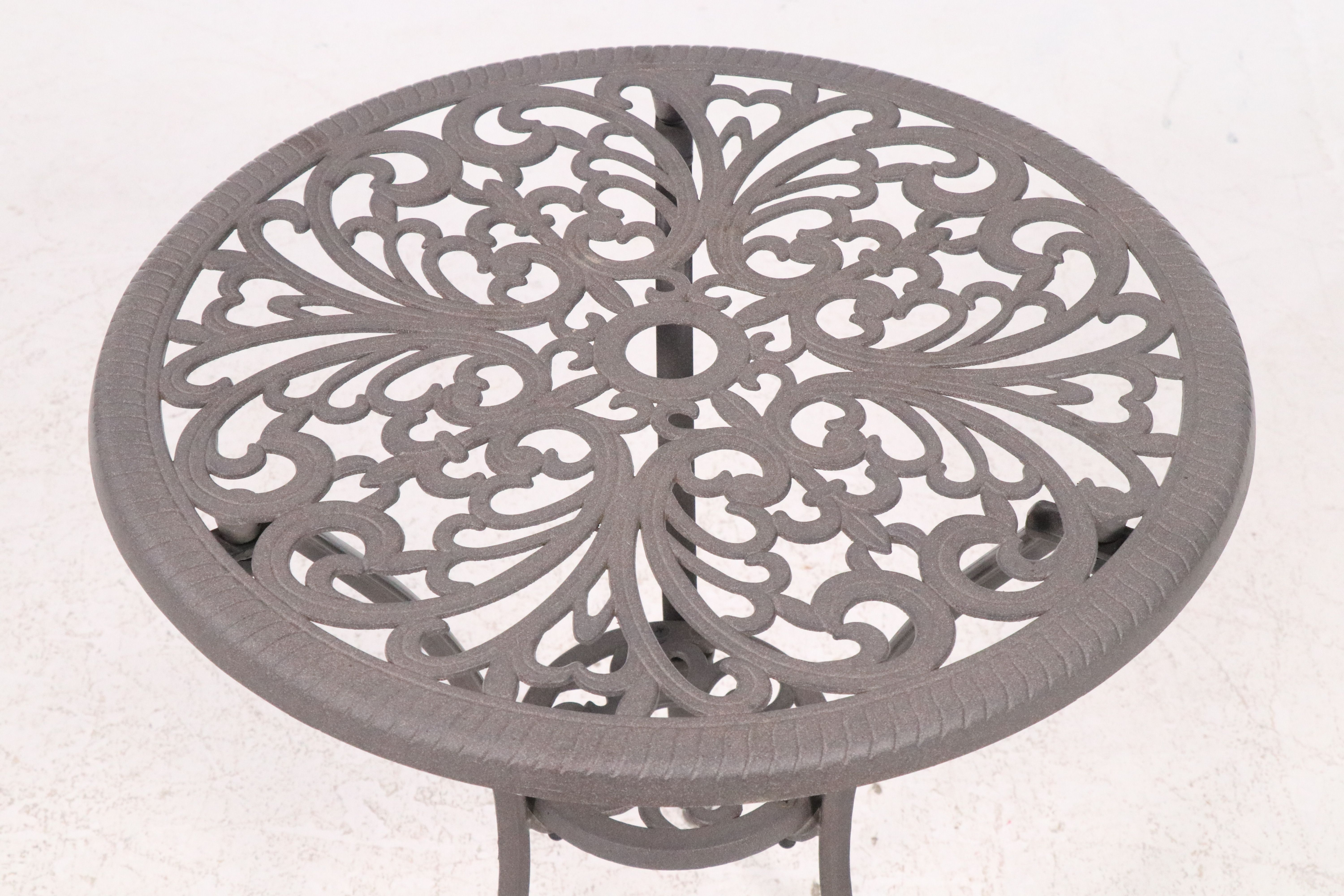 Victorian Style Cast Aluminum Three-Piece Bistro Dining Set