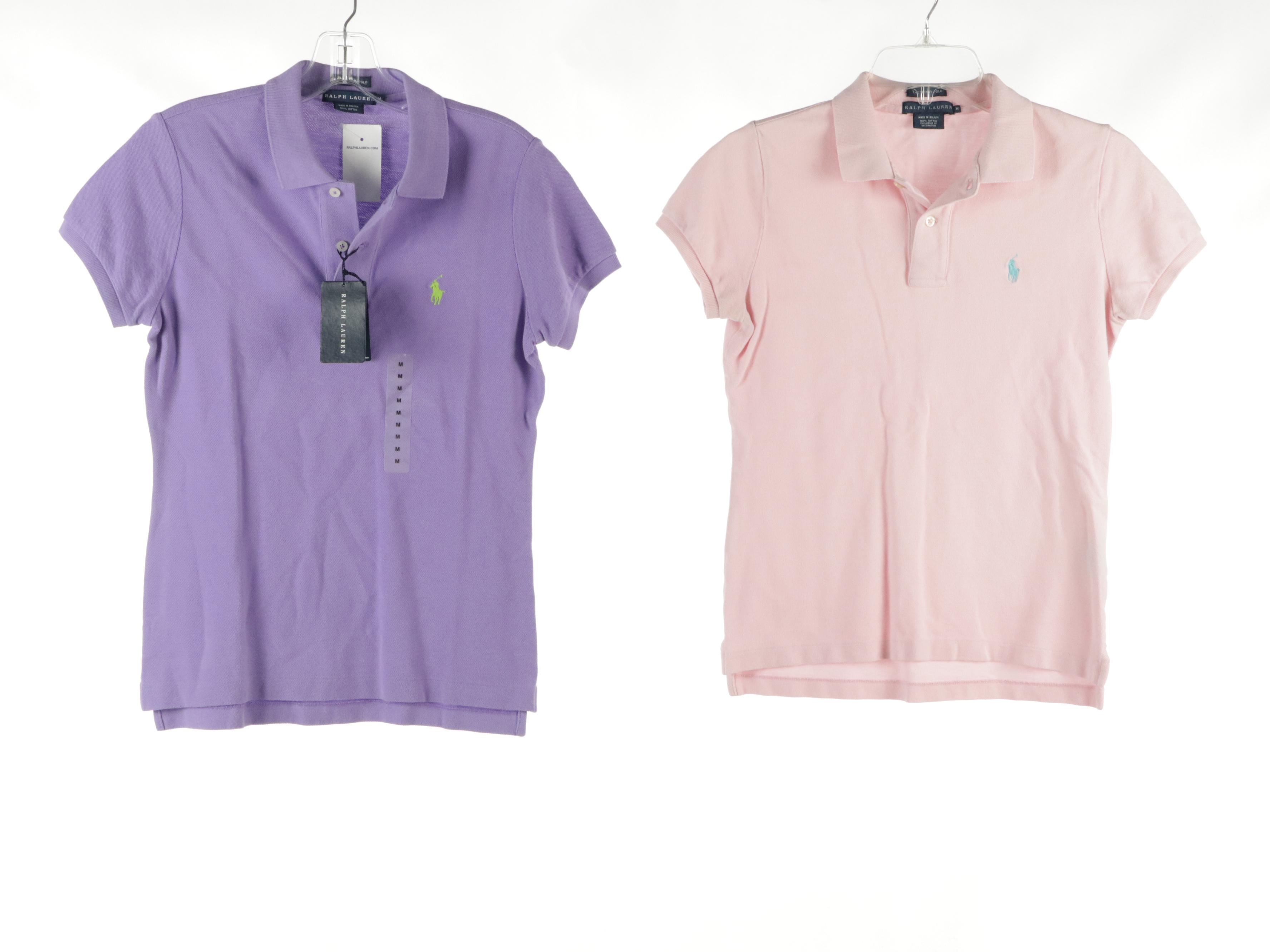 Ralph Lauren "The Skinny" Short Sleeve Polo Shirts in Cotton