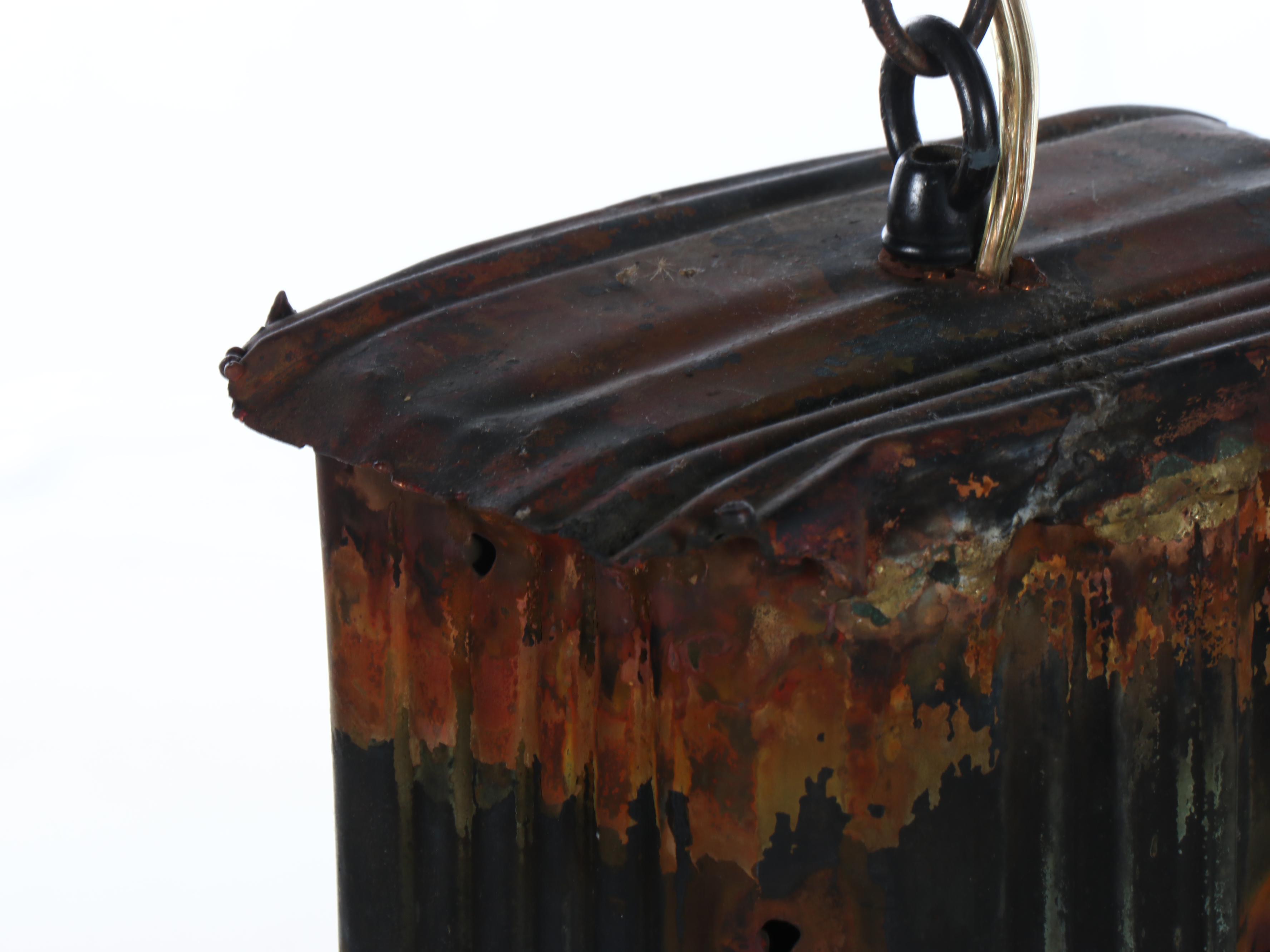 Brutalist Style Stamped Metal Pendants