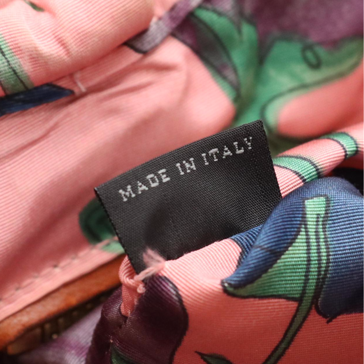 Prada Two-Way Basket Tote in Woven Straw and Floral Ribbon Fabric