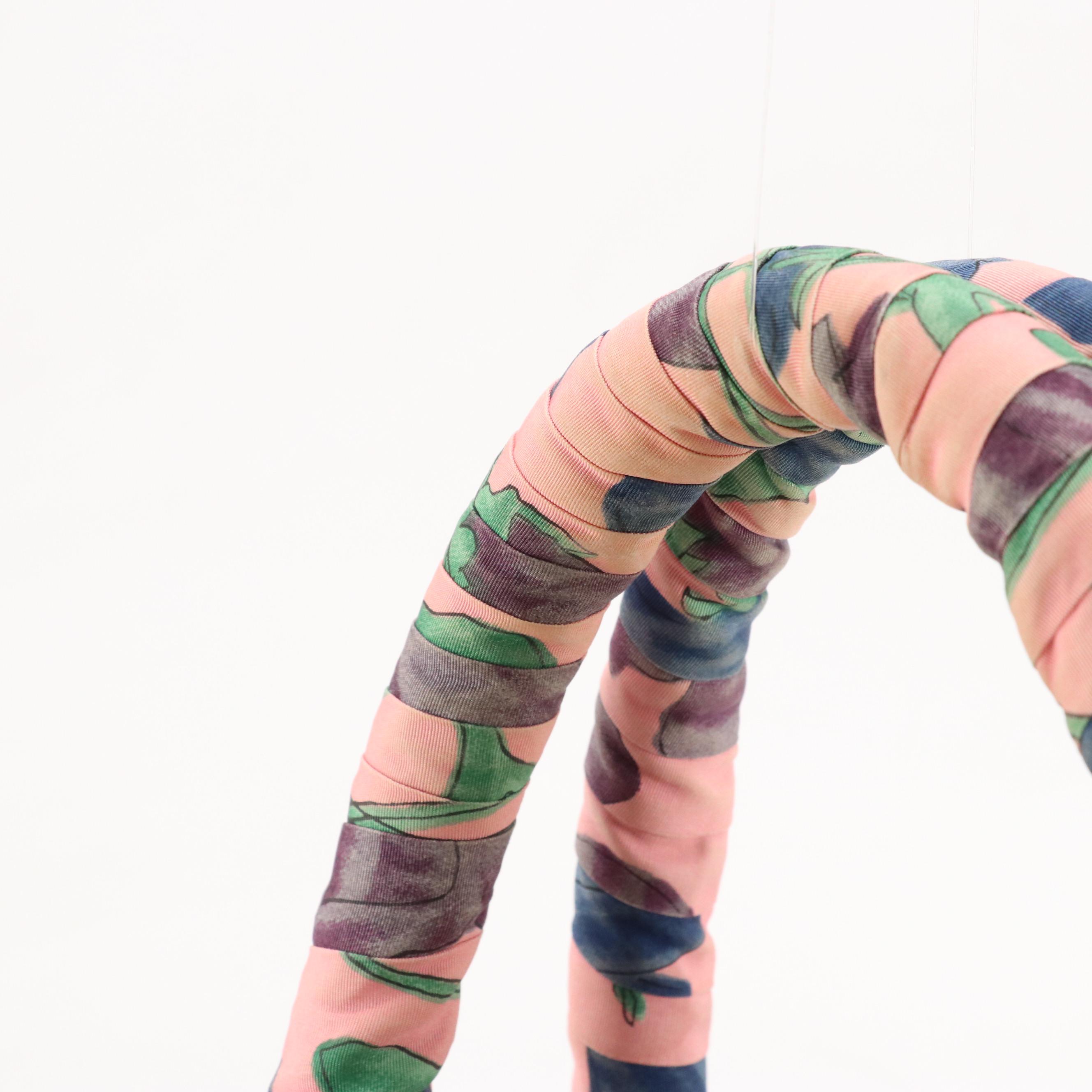 Prada Two-Way Basket Tote in Woven Straw and Floral Ribbon Fabric