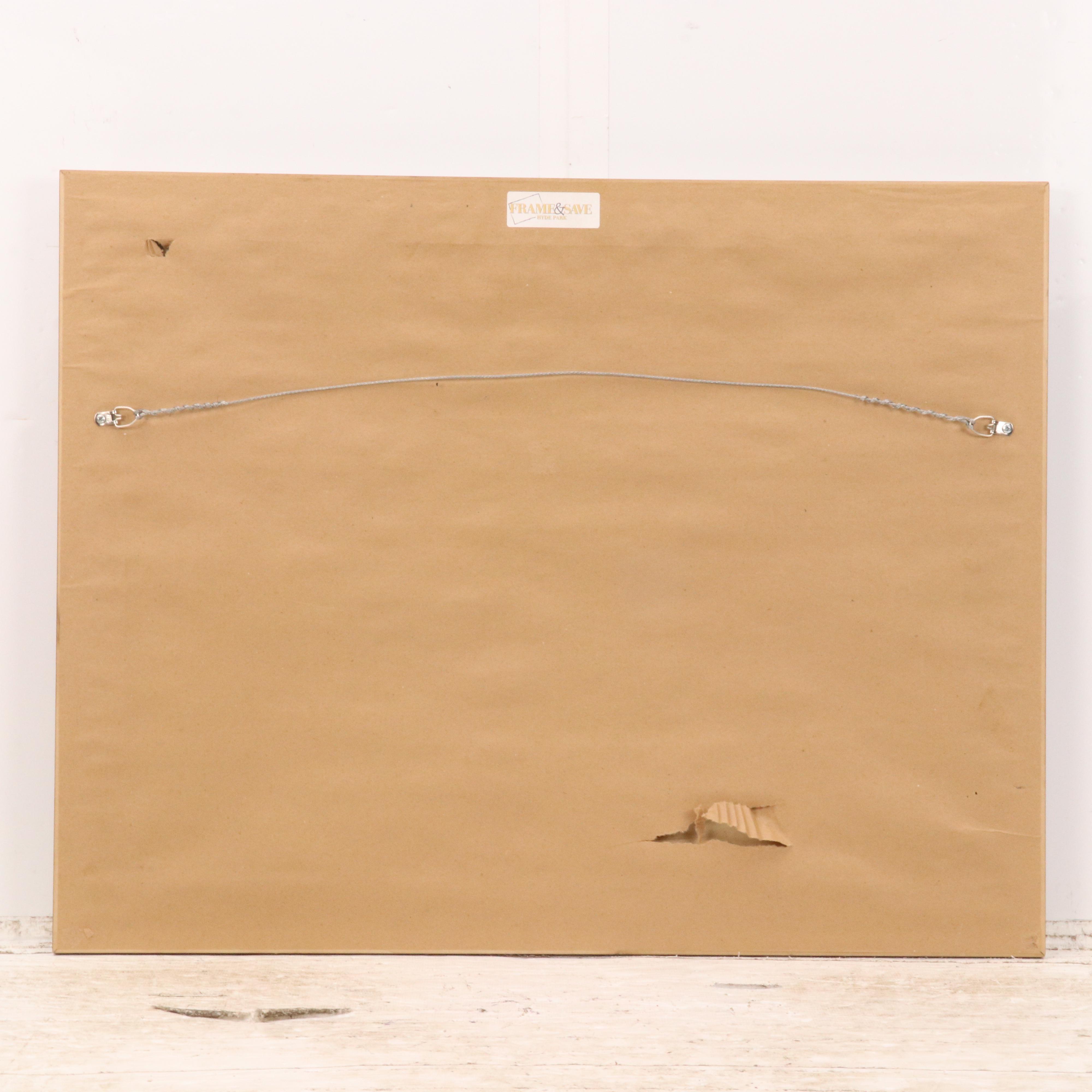 Winter River Landscape Acrylic Painting