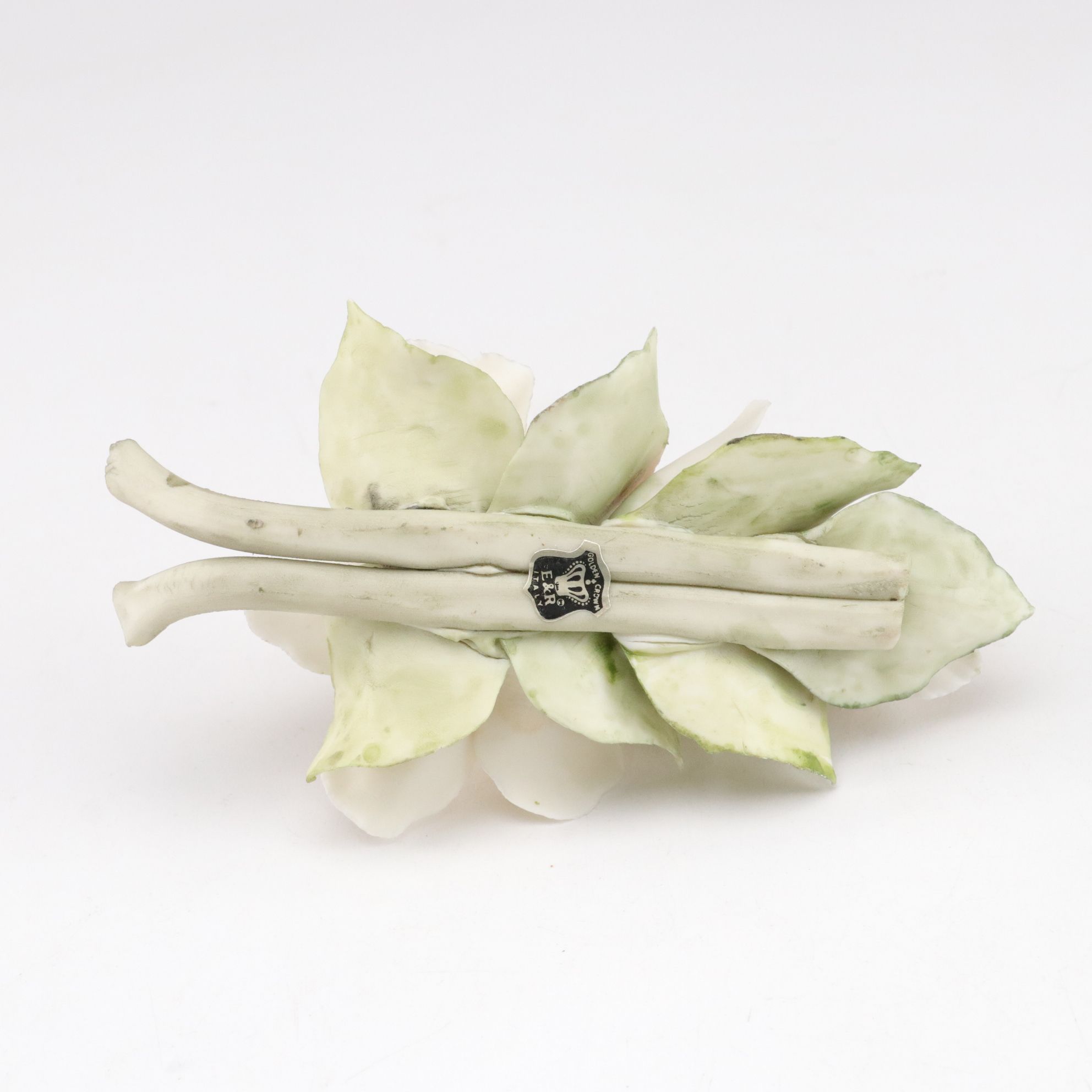 R. S. Germany White Carnation Pierced Plate and Other Gilt Porcelain Dishes