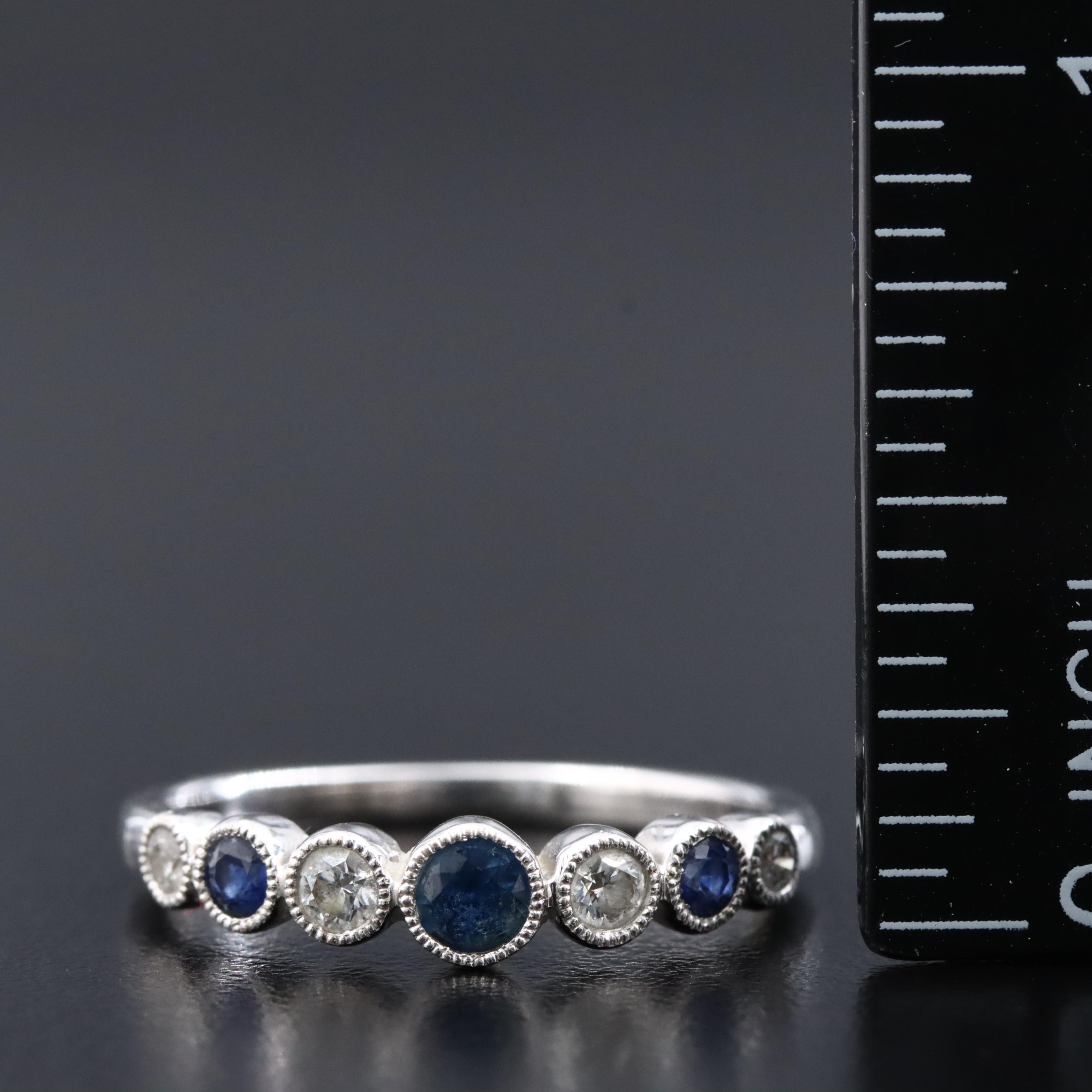 14K Sapphire and Diamond Ring