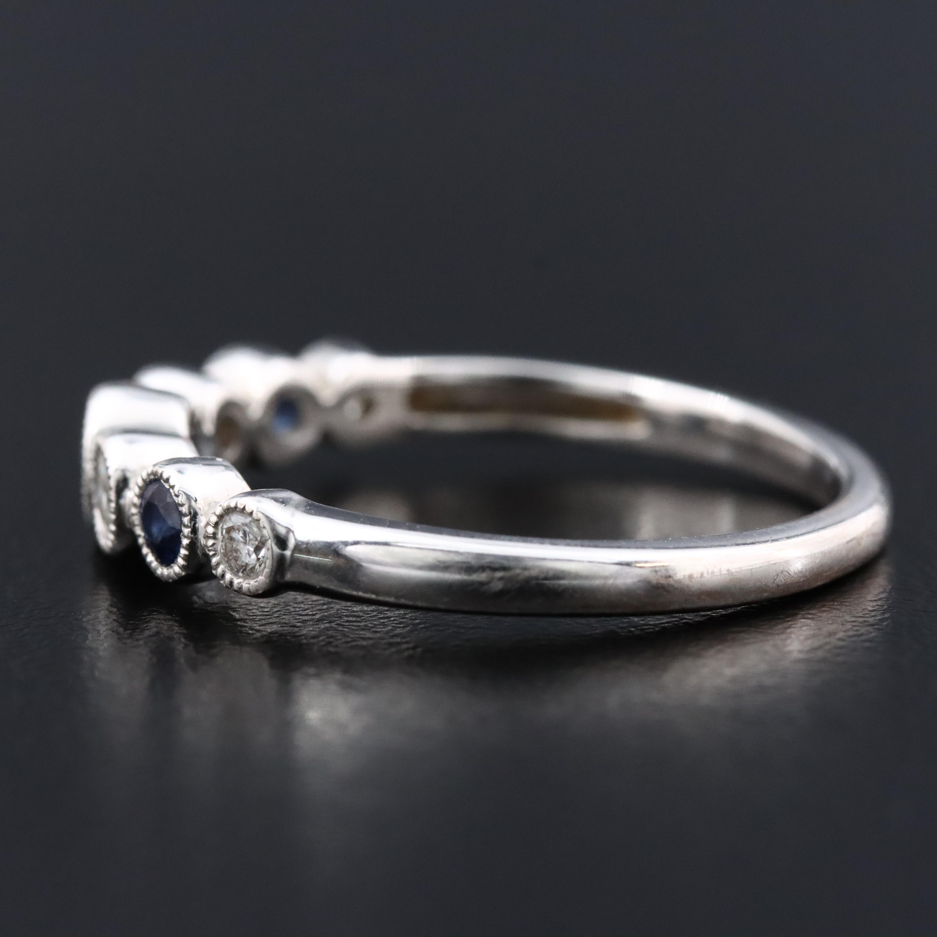 14K Sapphire and Diamond Ring