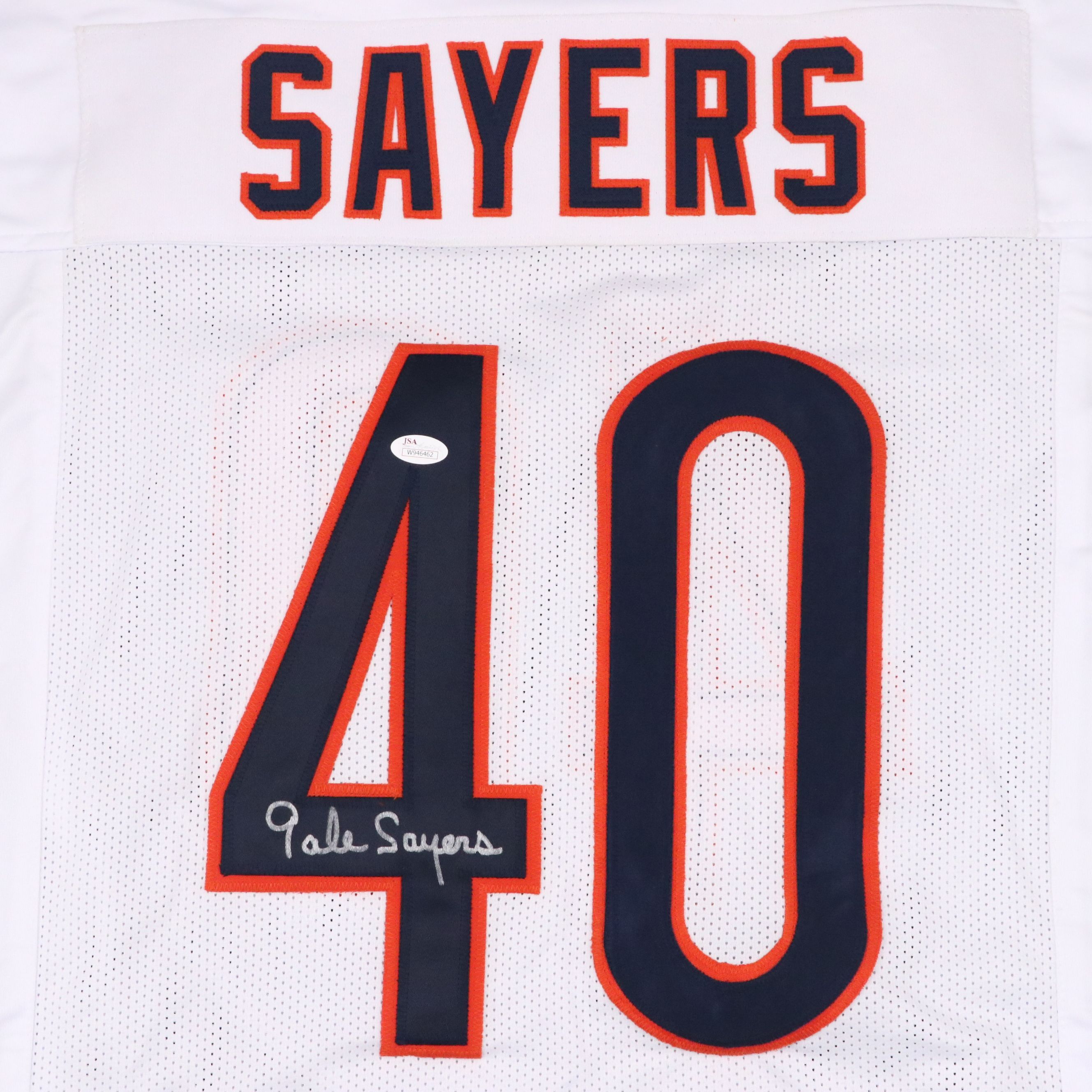 Gale Sayers Signed Chicago Bears Football Jersey, JSA