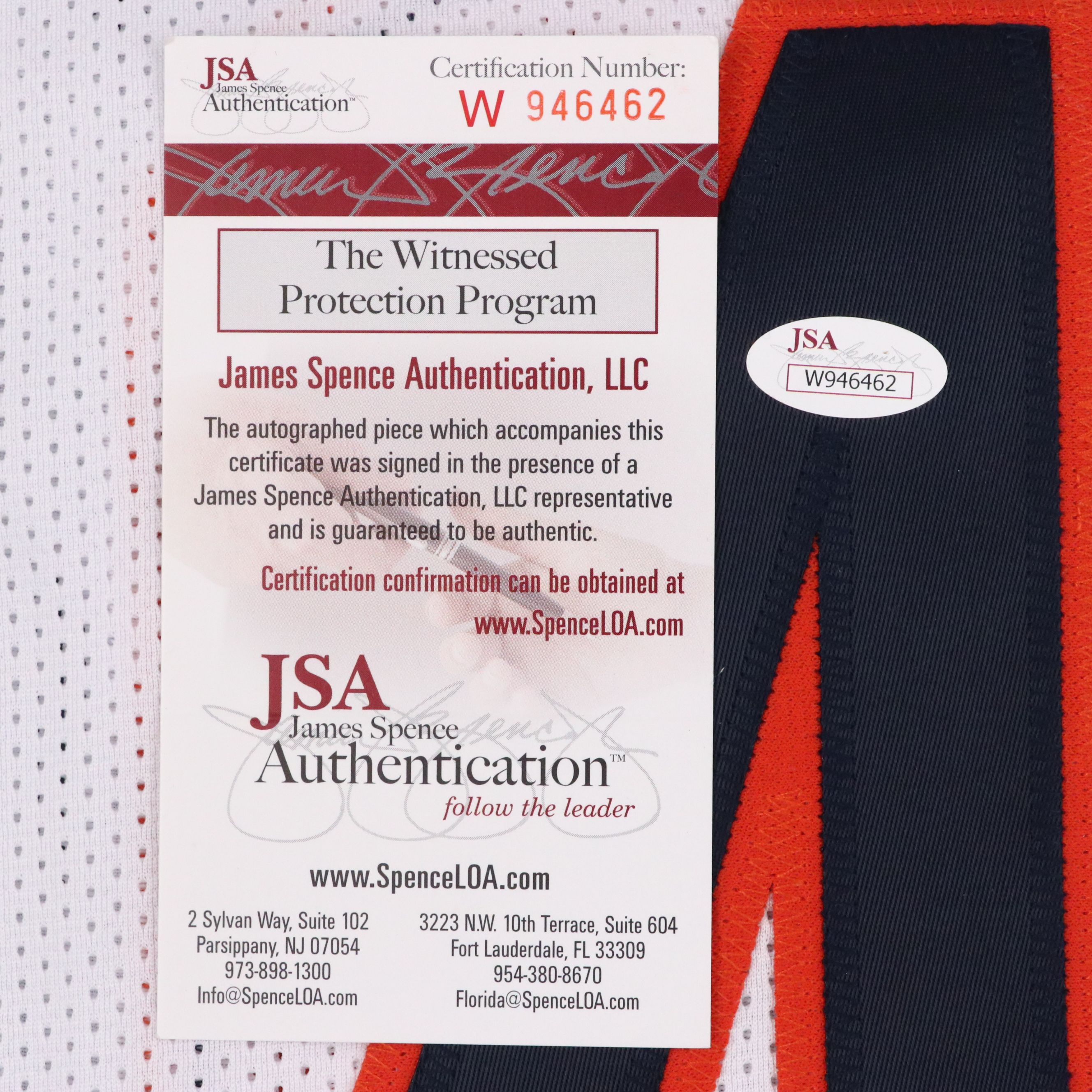 Gale Sayers Signed Chicago Bears Football Jersey, JSA