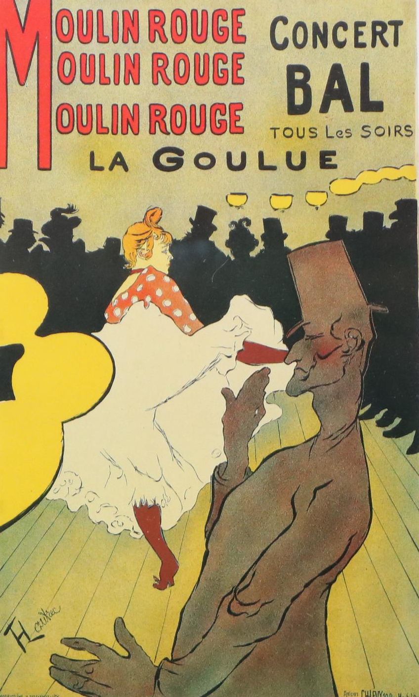Offset Lithograph After Henri Toulouse-Lautrec "Moulin Rouge: La Goulue"