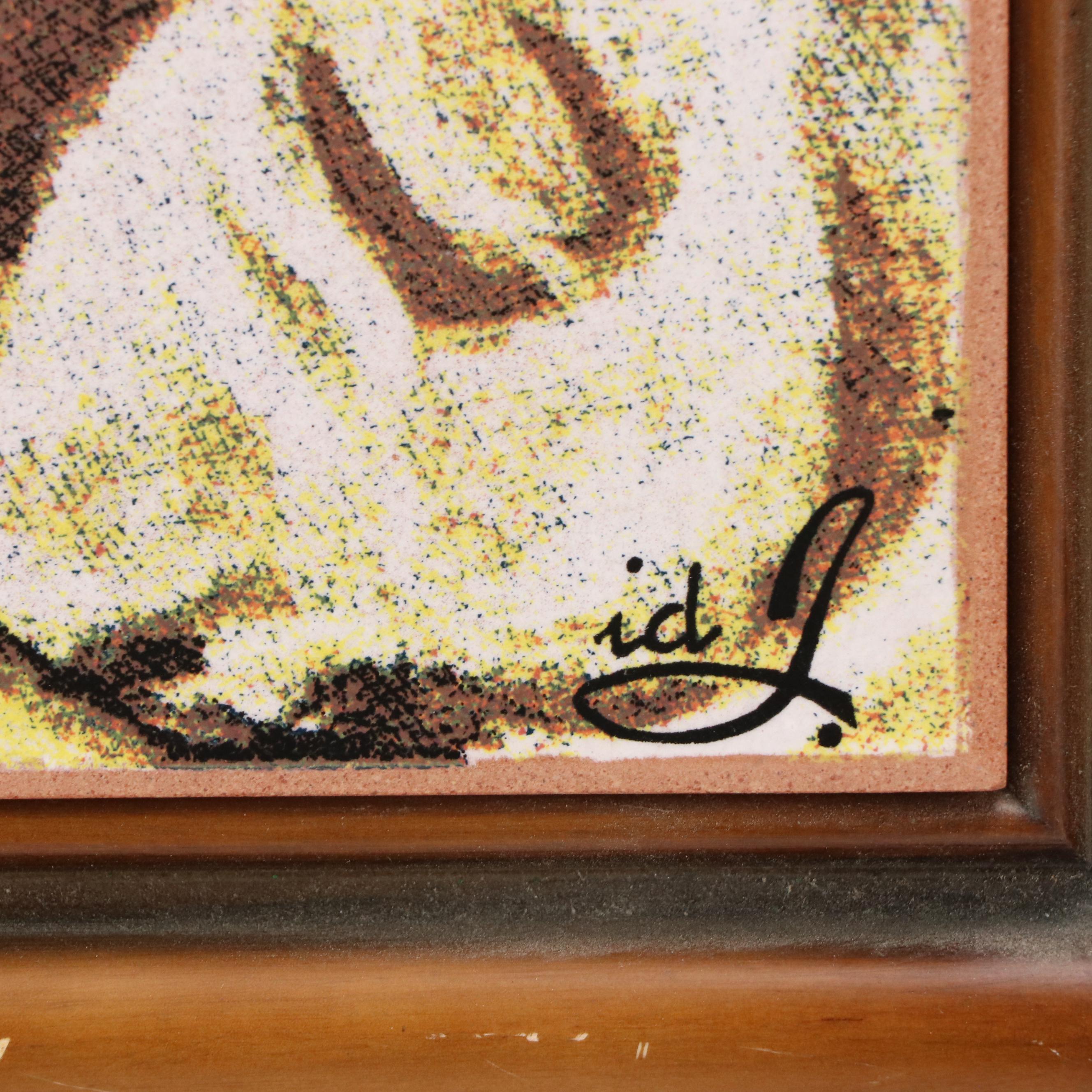 Italian Terracotta Plaque of Madonna and Child