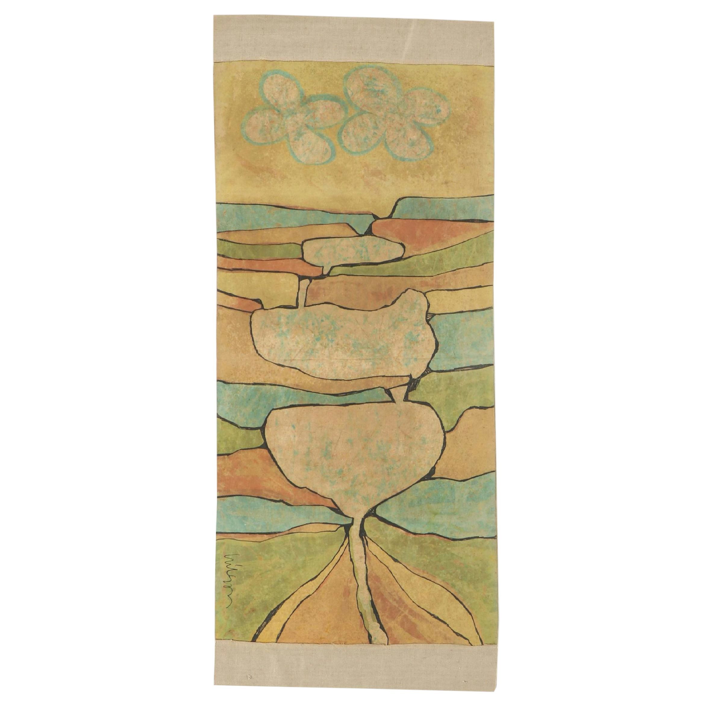 Harry Hilson Abstract Landscape Batik