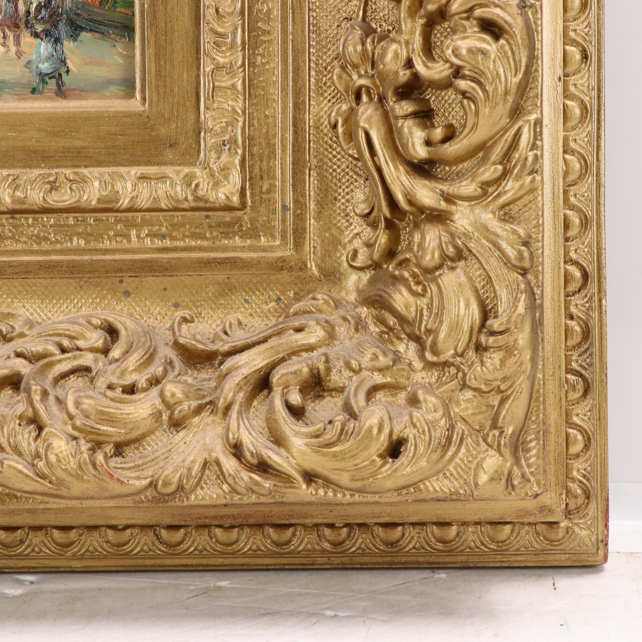 Simmons Parisian Cityscape Oil Painting