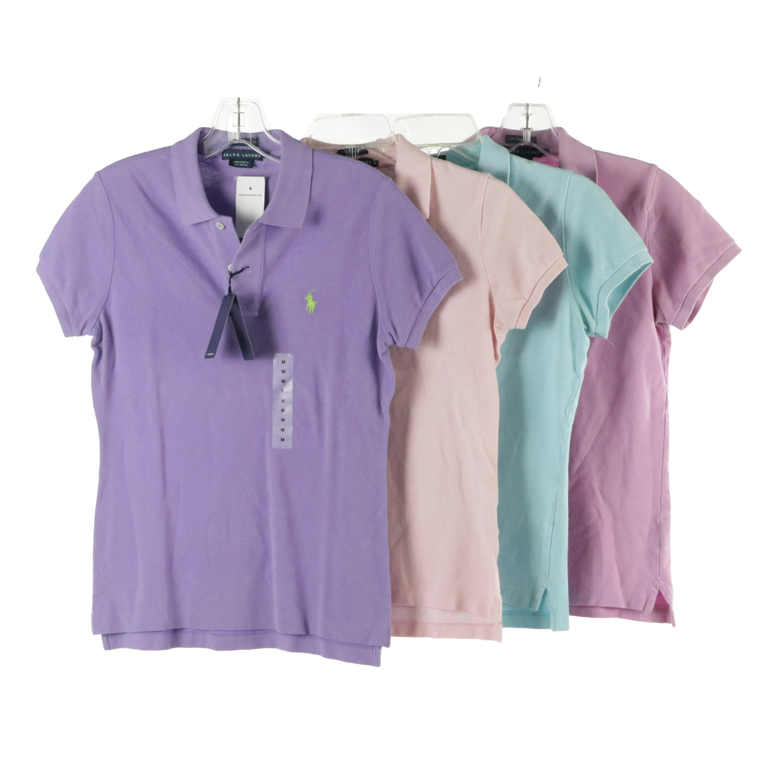 Ralph Lauren "The Skinny" Short Sleeve Polo Shirts in Cotton