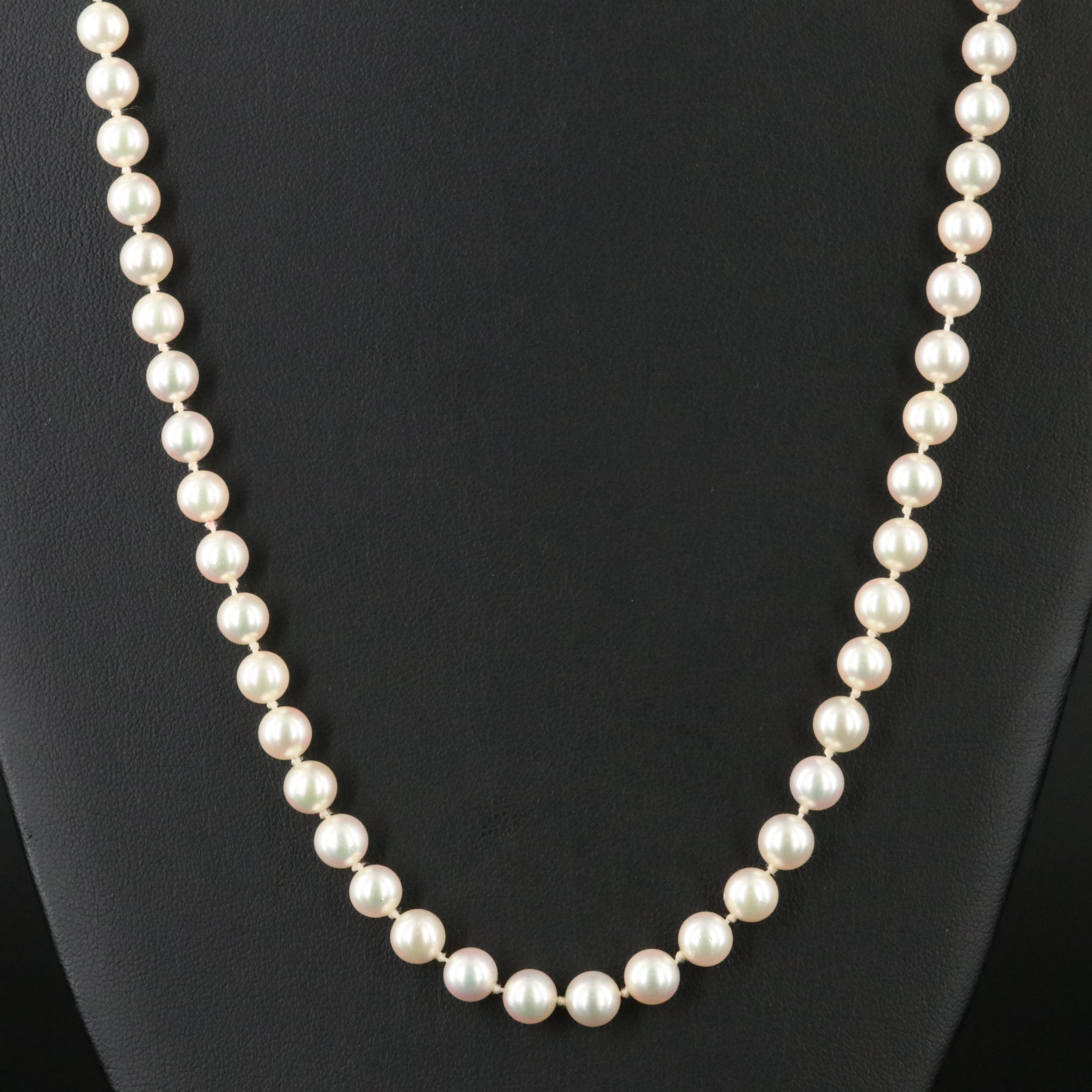 Pearl Necklace with 14K Clasp
