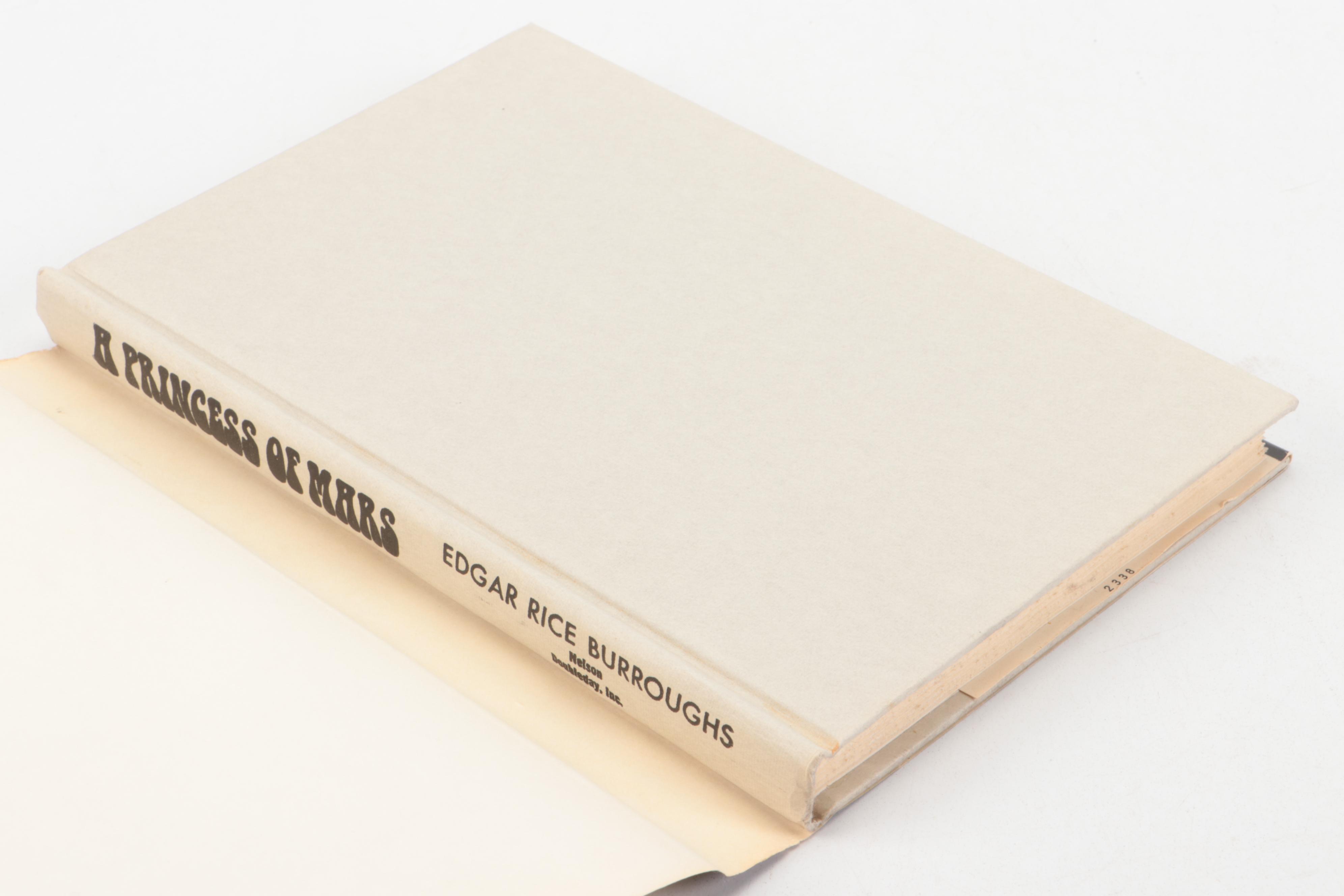 Book Club Edition "A Princess of Mars" and More Books by Edgar Rice Burroughs