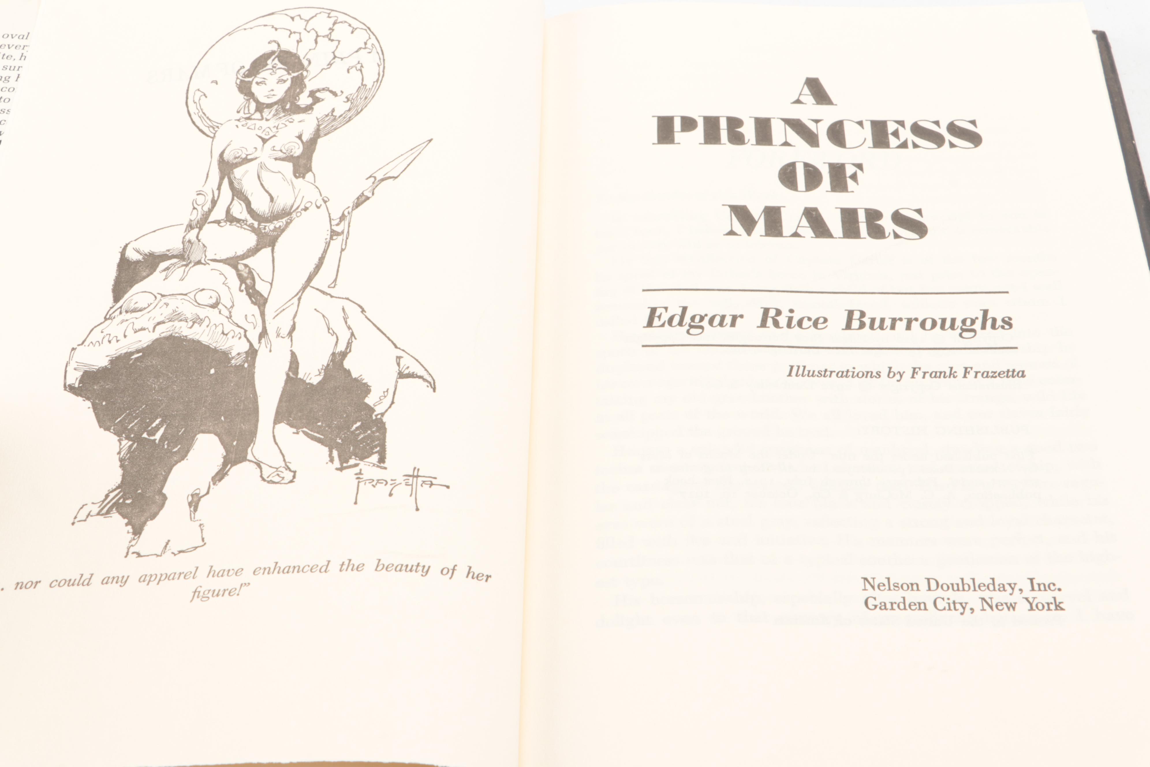 Book Club Edition "A Princess of Mars" and More Books by Edgar Rice Burroughs