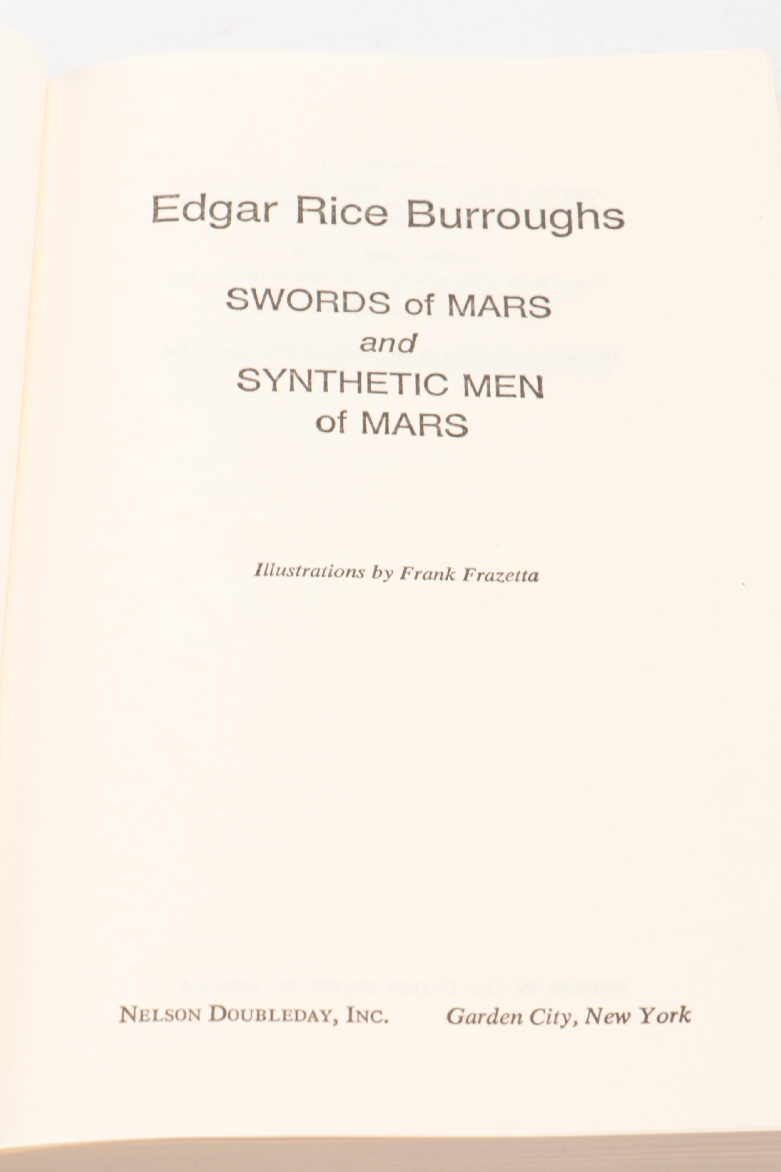 Book Club Edition "A Princess of Mars" and More Books by Edgar Rice Burroughs
