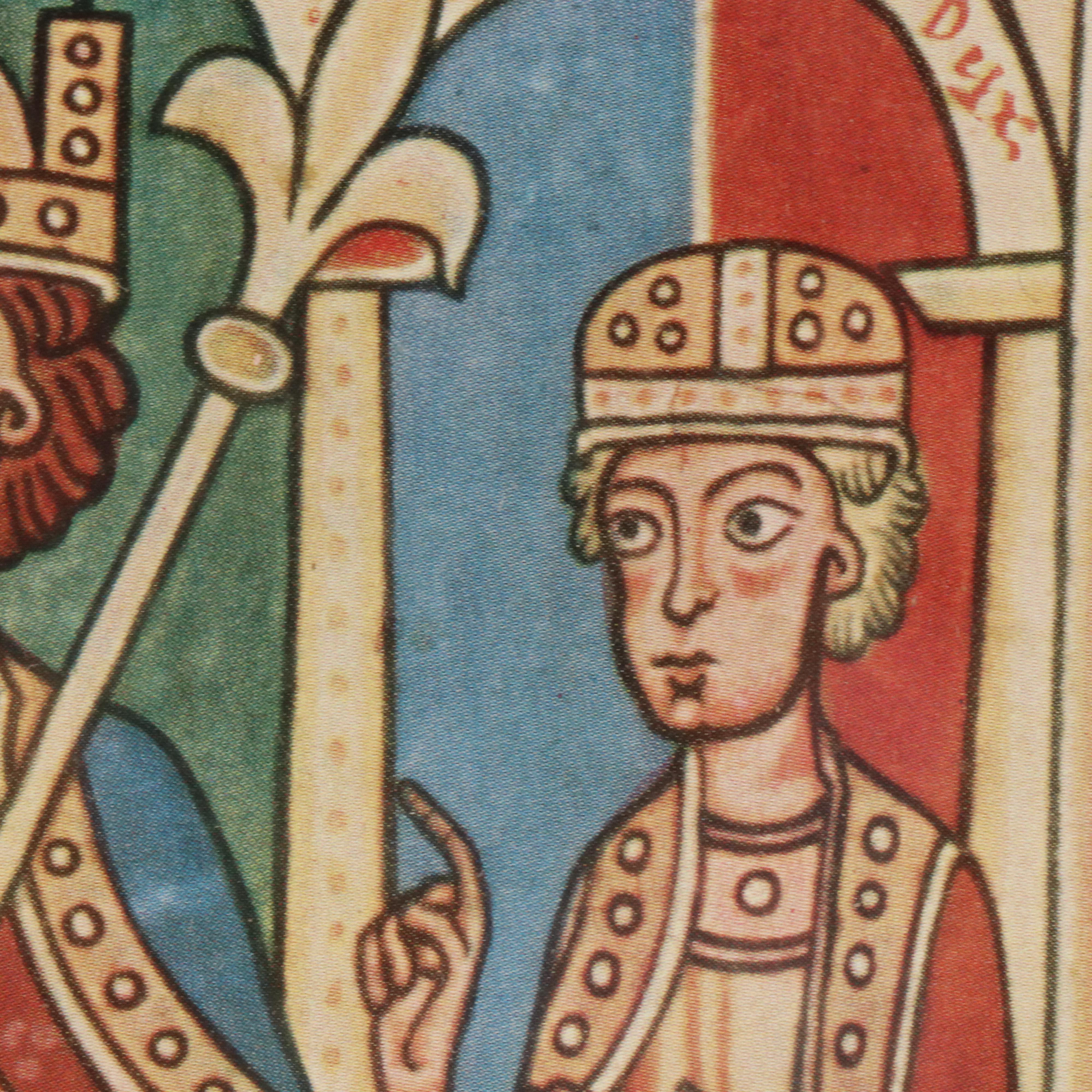 Offset Lithograph of Empereor Barbarossa with His Sons