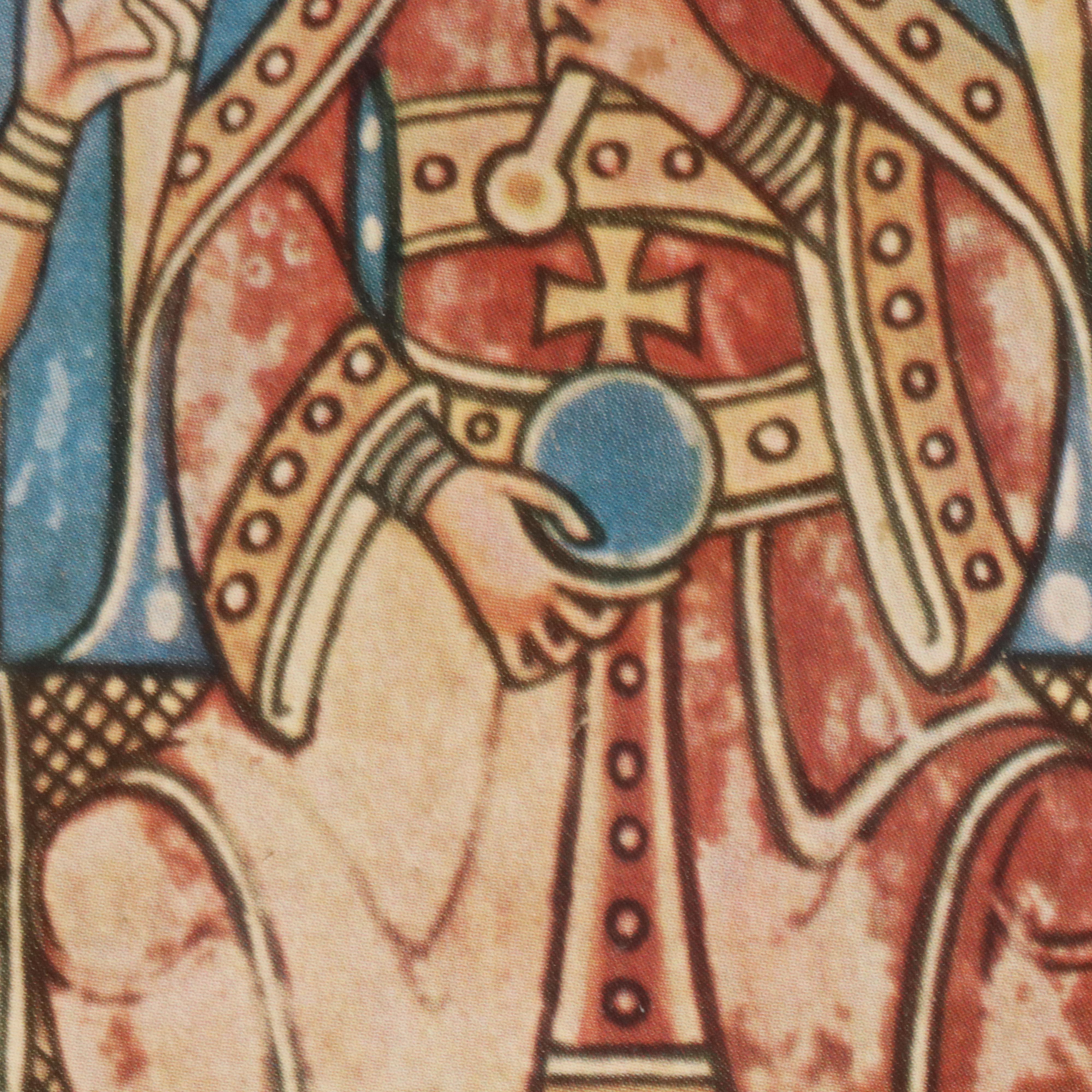 Offset Lithograph of Empereor Barbarossa with His Sons