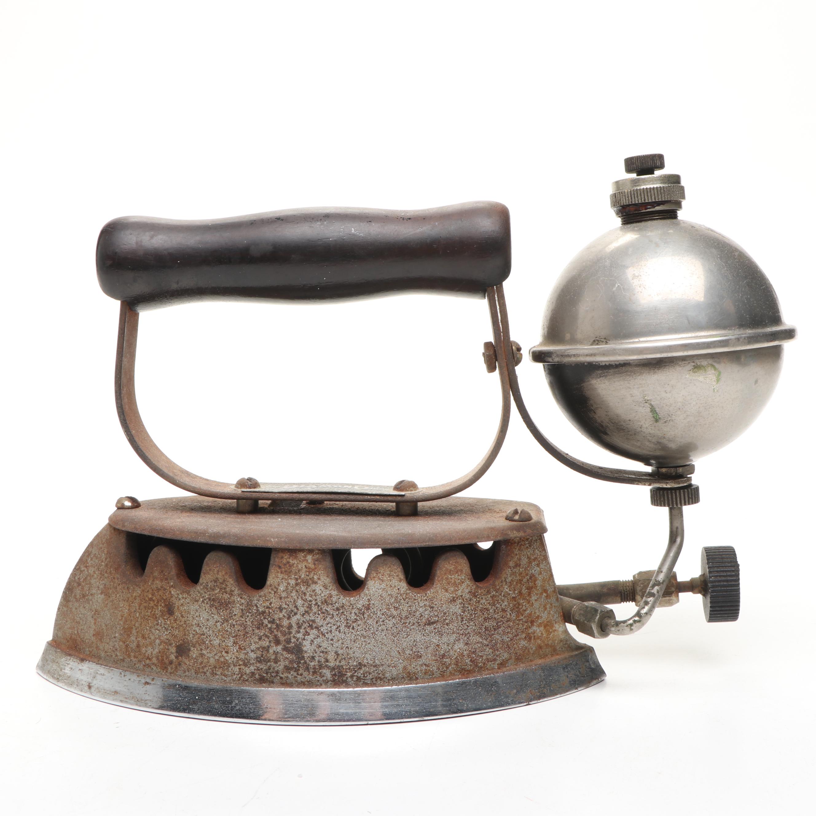 Colebrookdale Iron Co. with Akron Lamp & Mfg. Co. Sad Irons