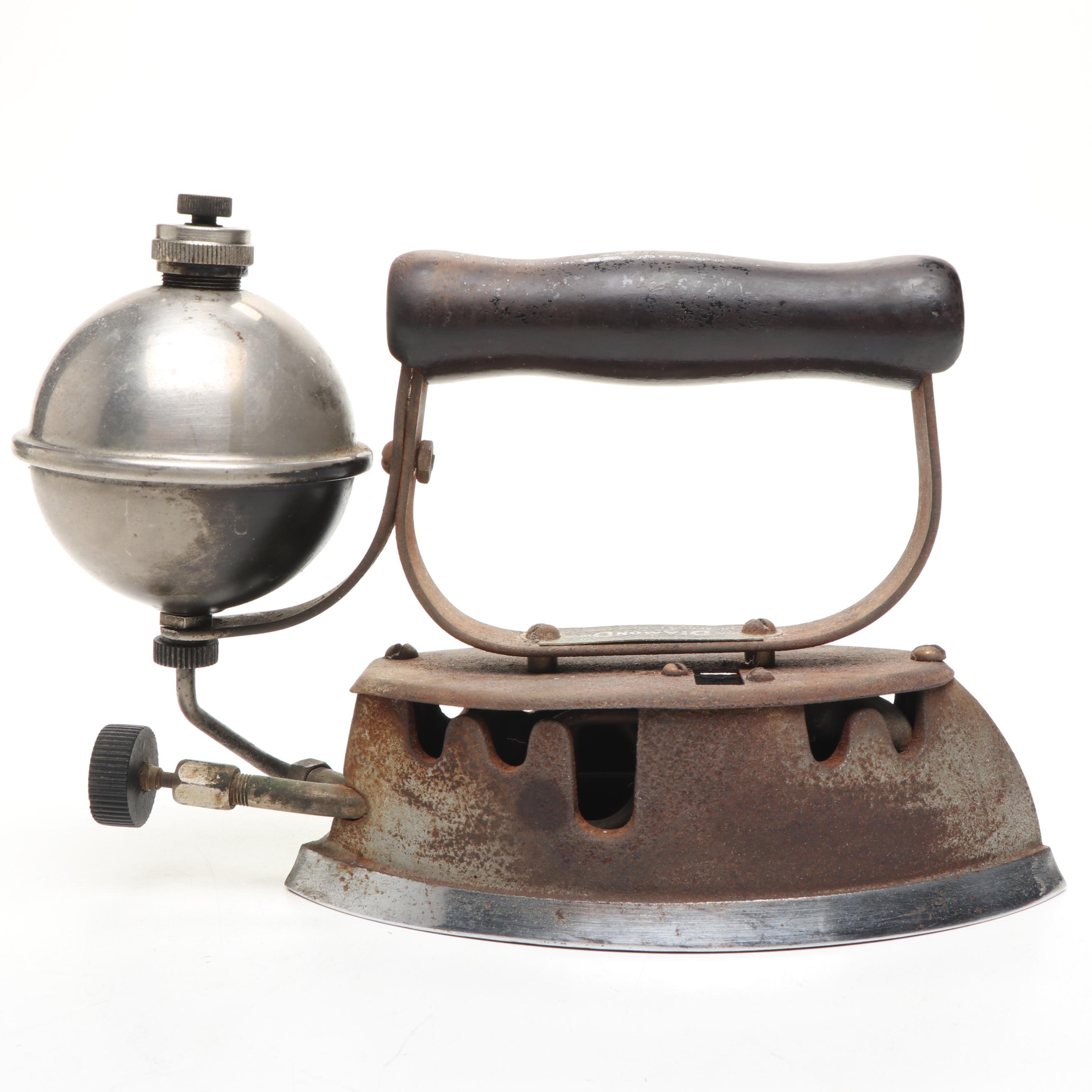 Colebrookdale Iron Co. with Akron Lamp & Mfg. Co. Sad Irons