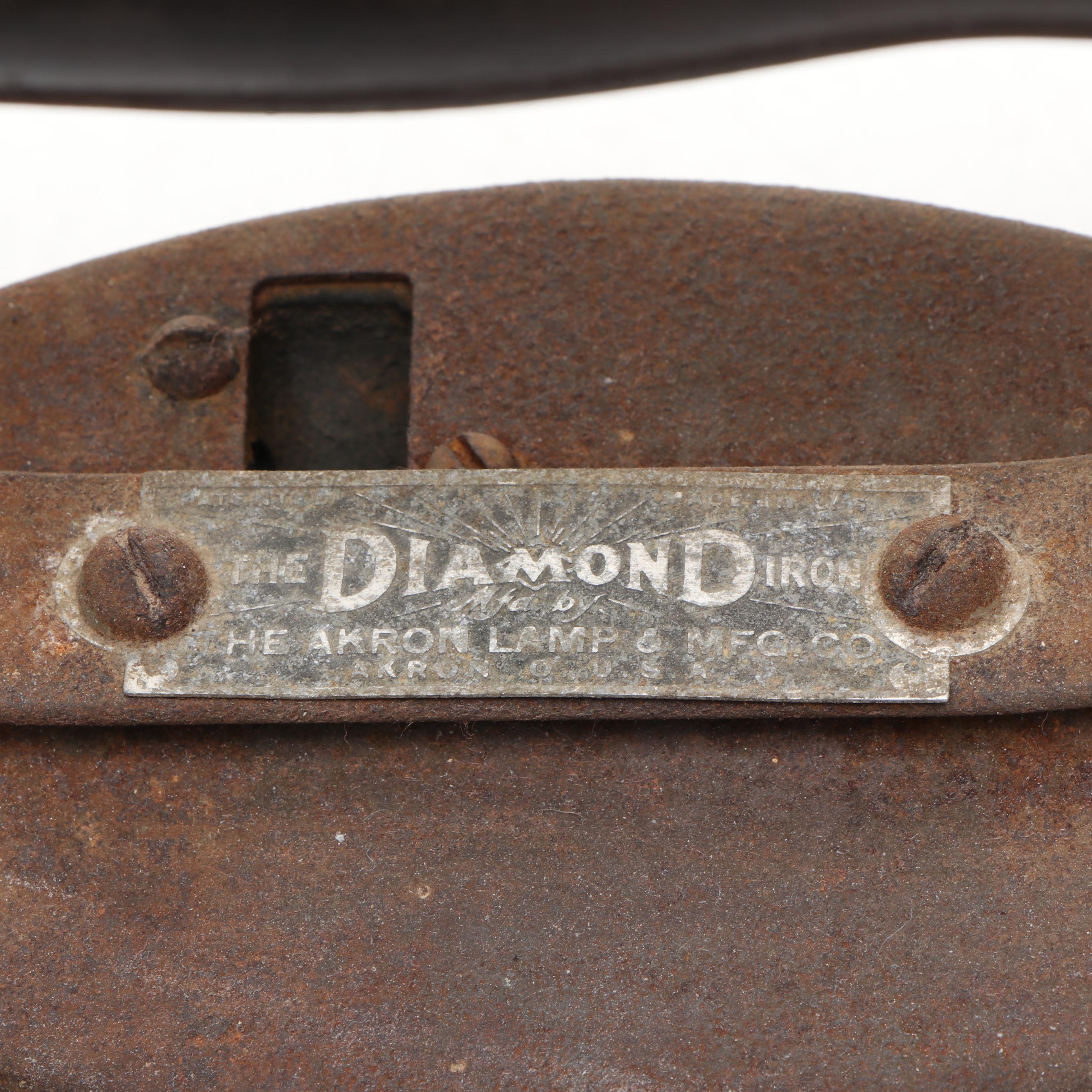 Colebrookdale Iron Co. with Akron Lamp & Mfg. Co. Sad Irons