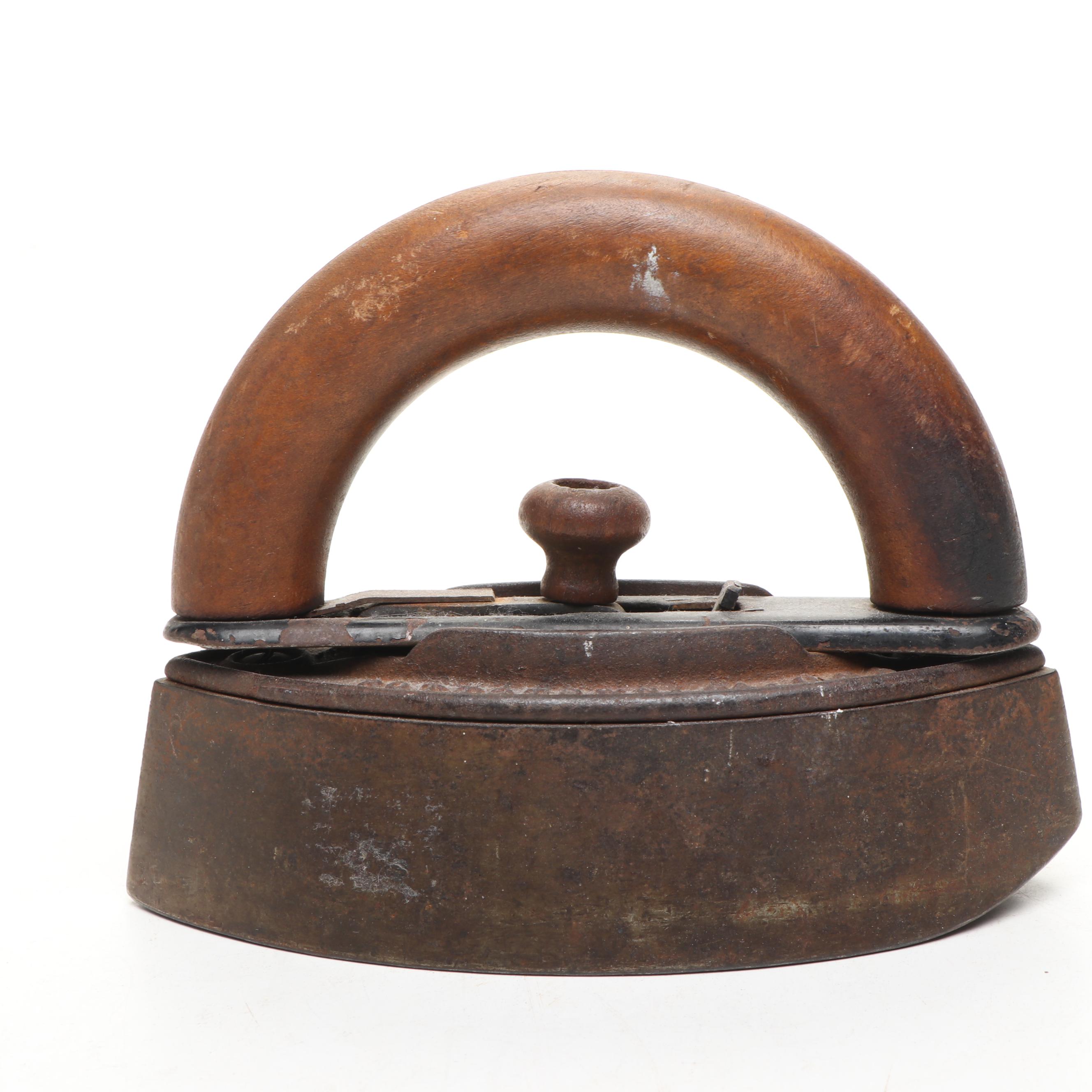 Colebrookdale Iron Co. with Akron Lamp & Mfg. Co. Sad Irons