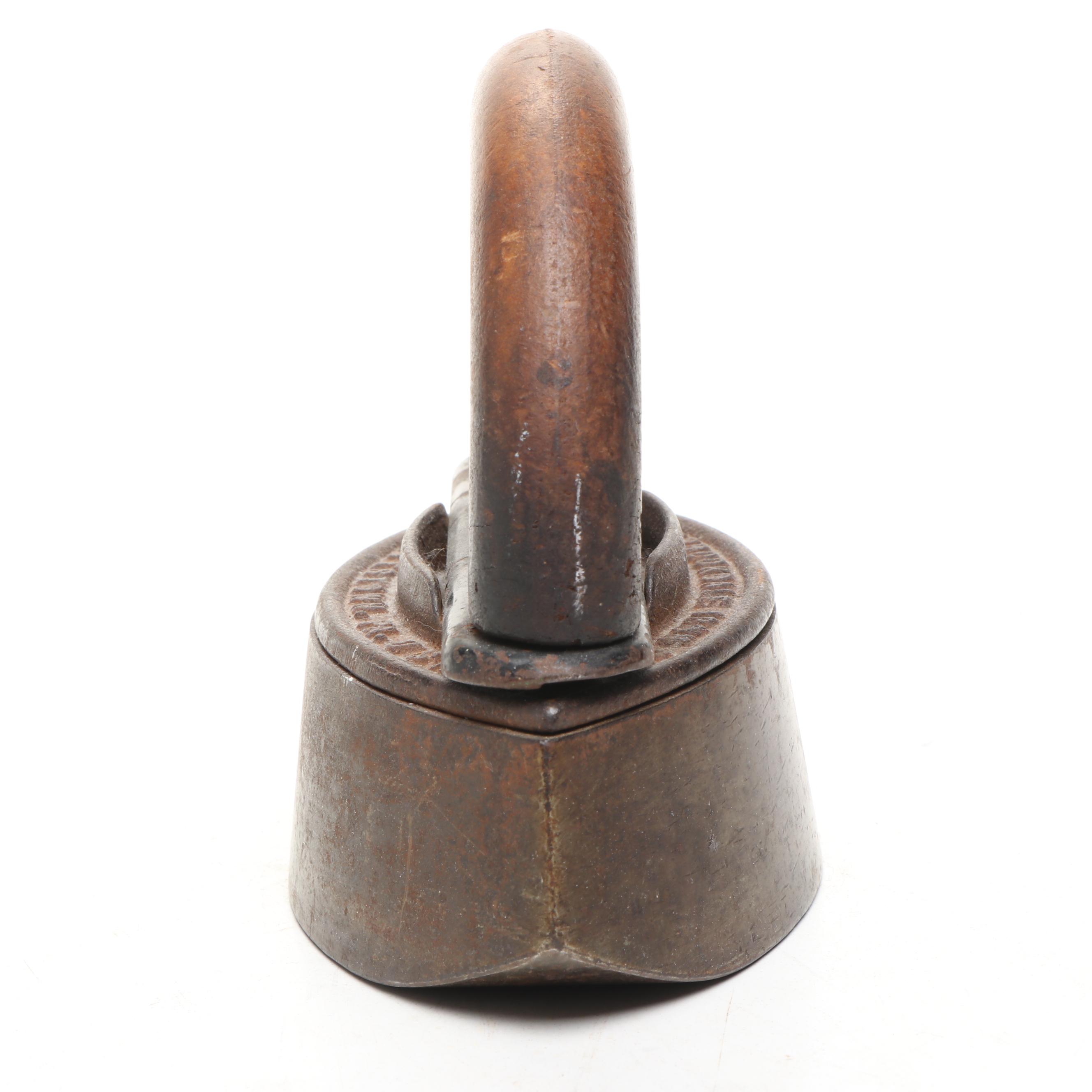 Colebrookdale Iron Co. with Akron Lamp & Mfg. Co. Sad Irons