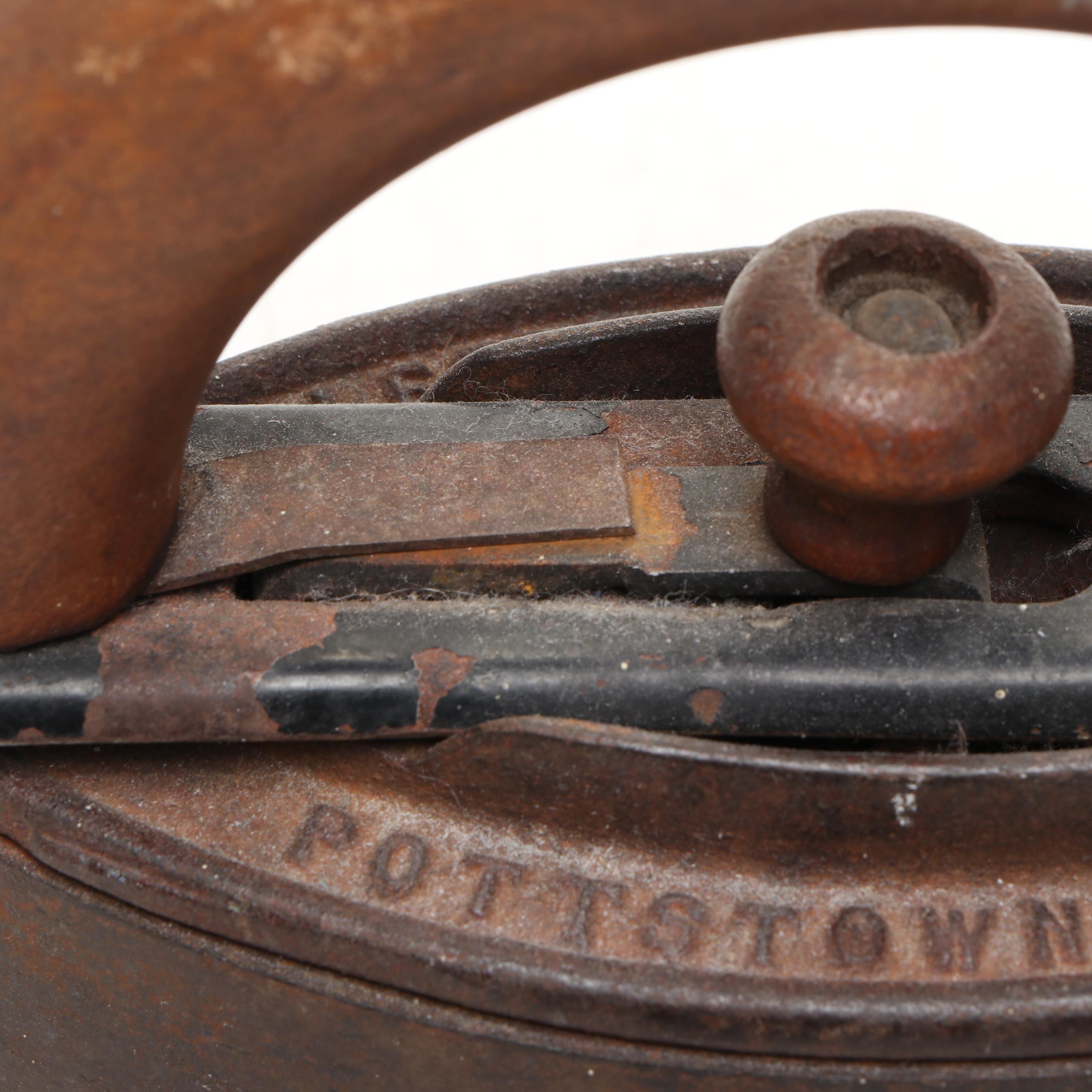 Colebrookdale Iron Co. with Akron Lamp & Mfg. Co. Sad Irons