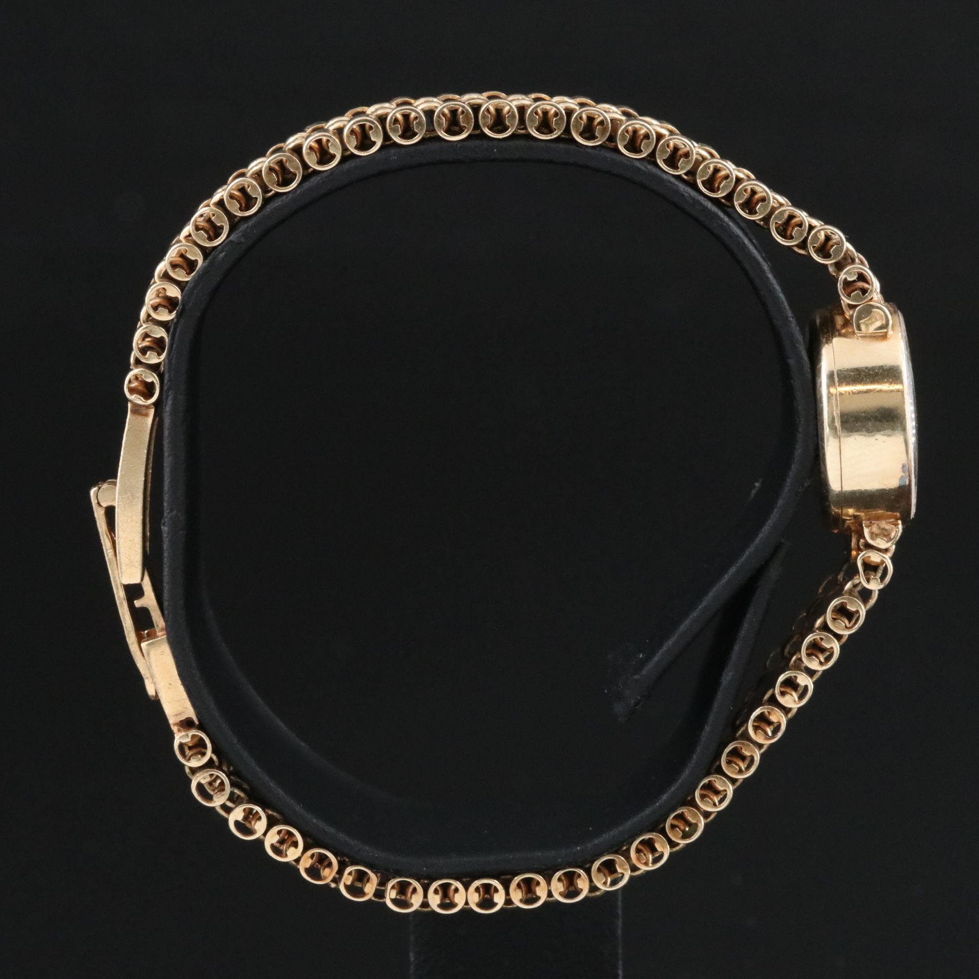 14K Rolex Custom Band Manual Wind Watch