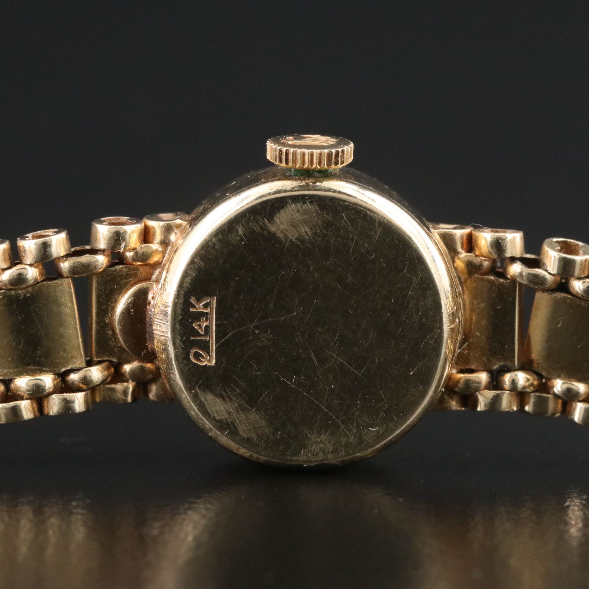 14K Rolex Custom Band Manual Wind Watch