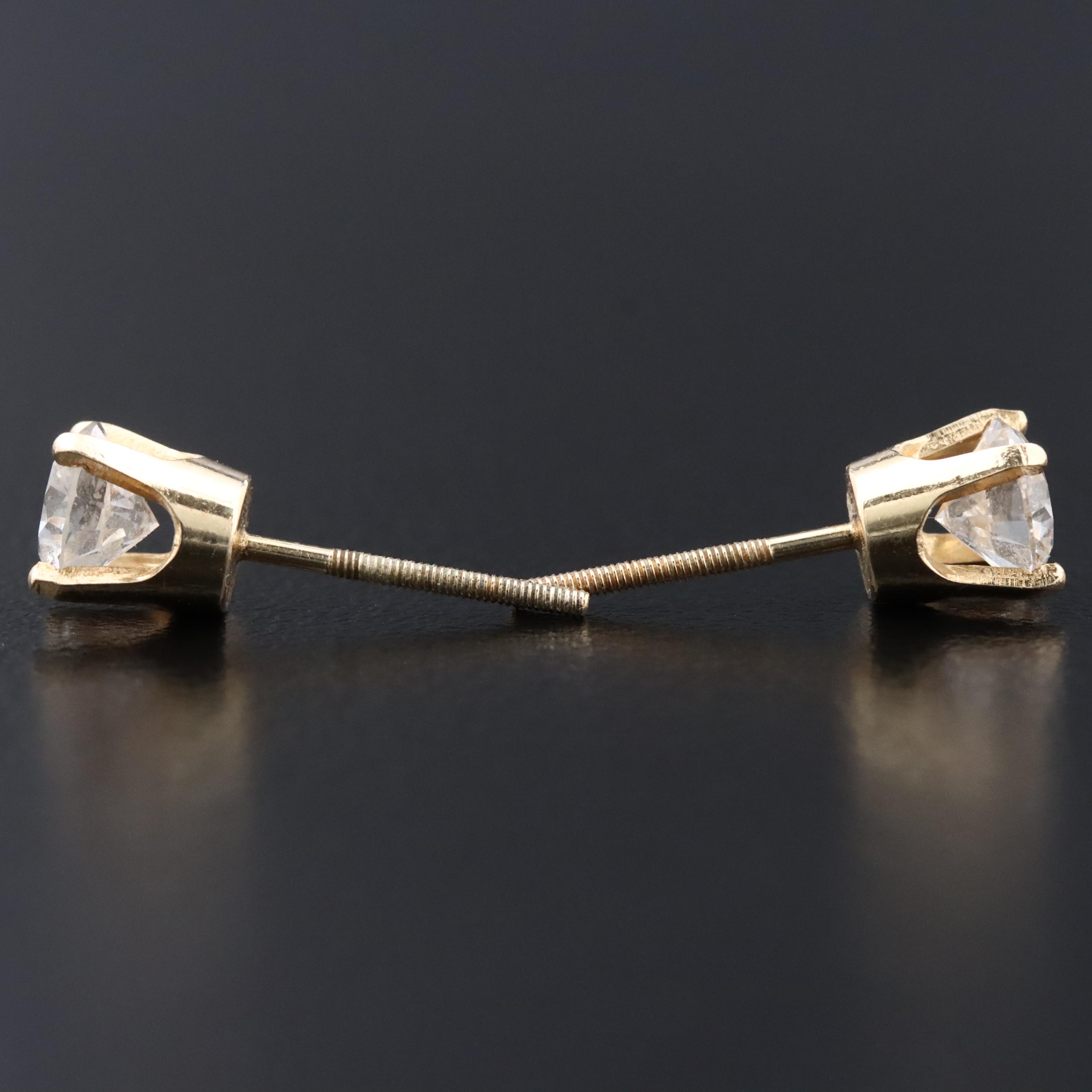 10K 0.97 CTW Diamond Earrings