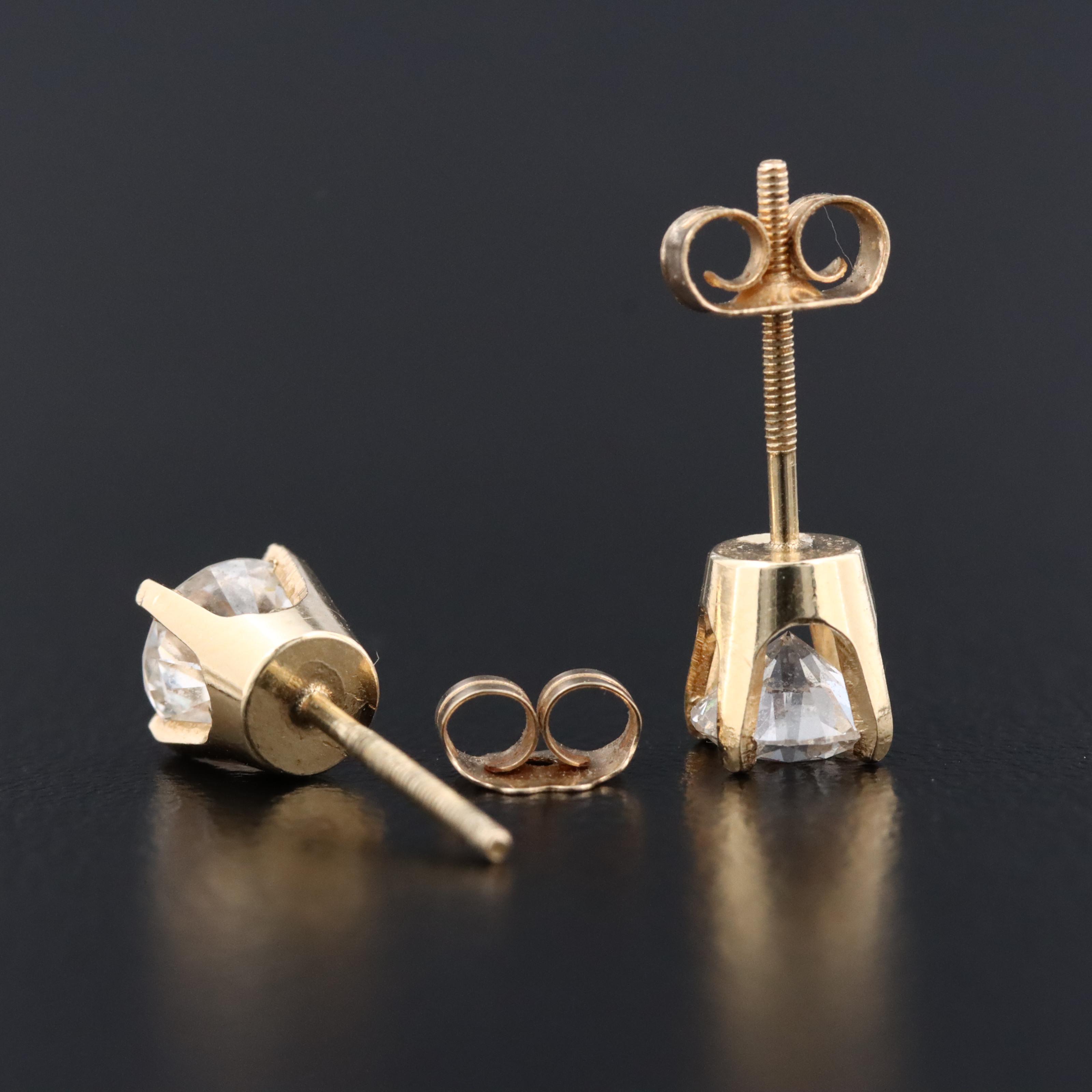 10K 0.97 CTW Diamond Earrings