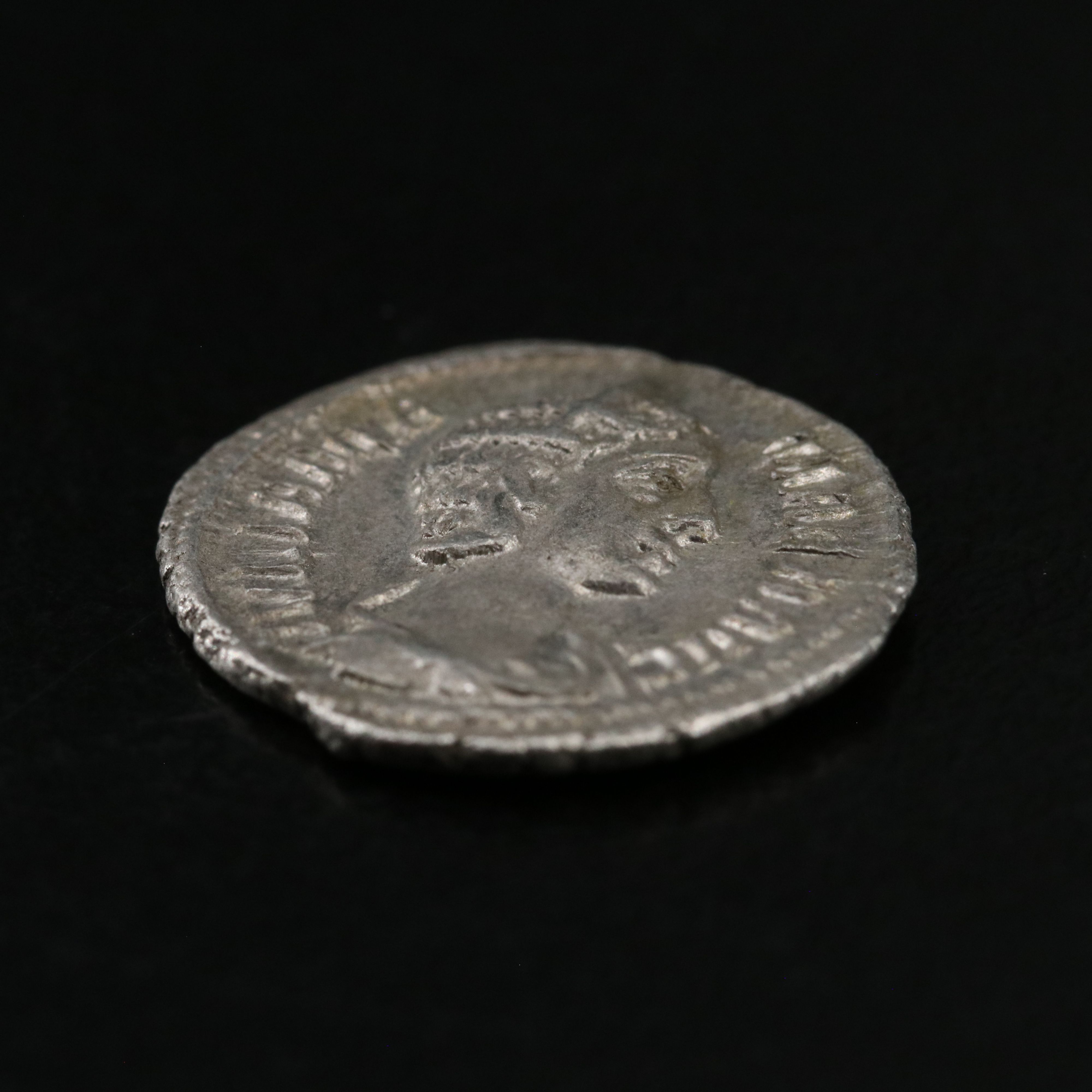 Ancient Roman Imperial AR Denarius Coin of Julia Mamaea, ca. 232 A.D.