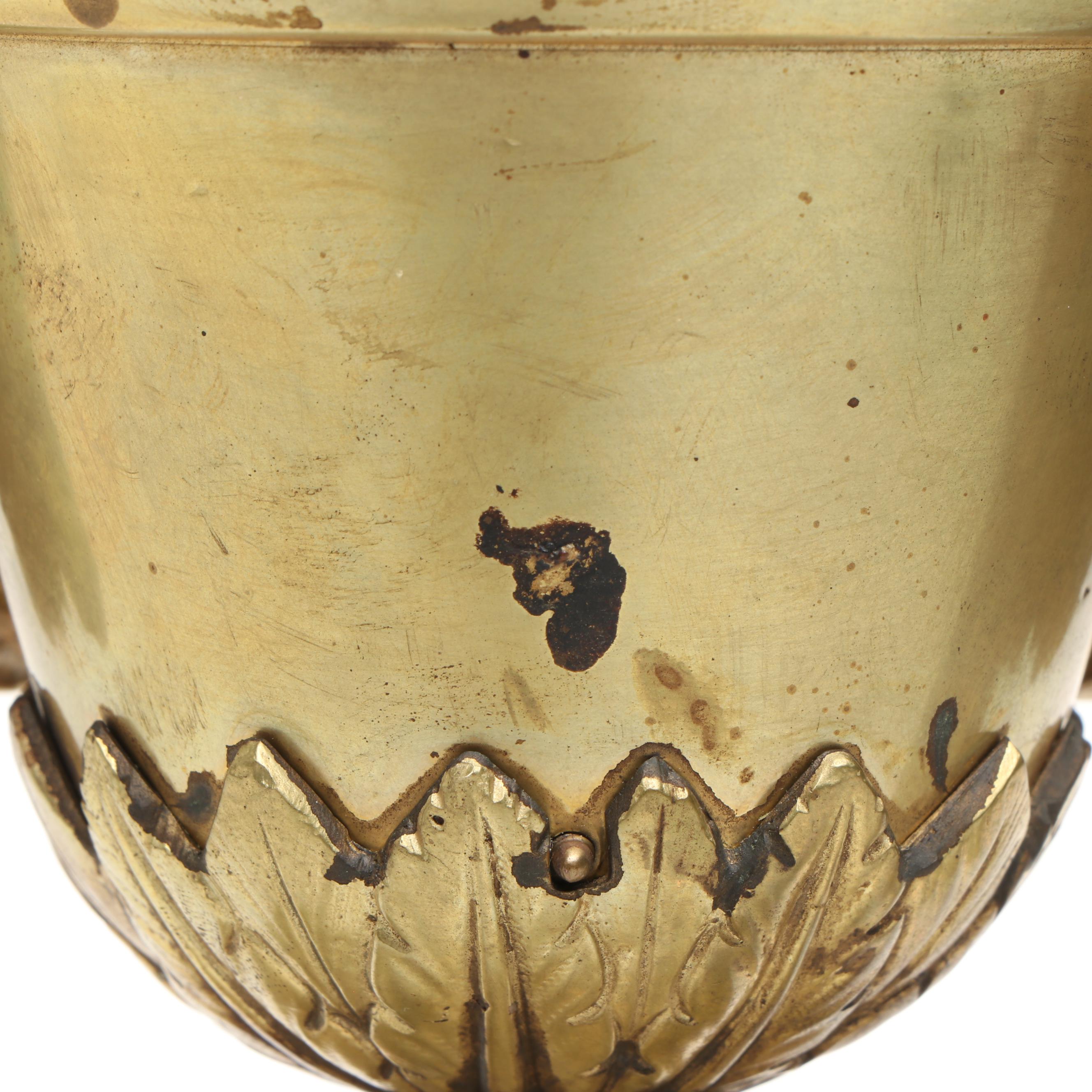 Louis XVI Style Brass Andiron Standards