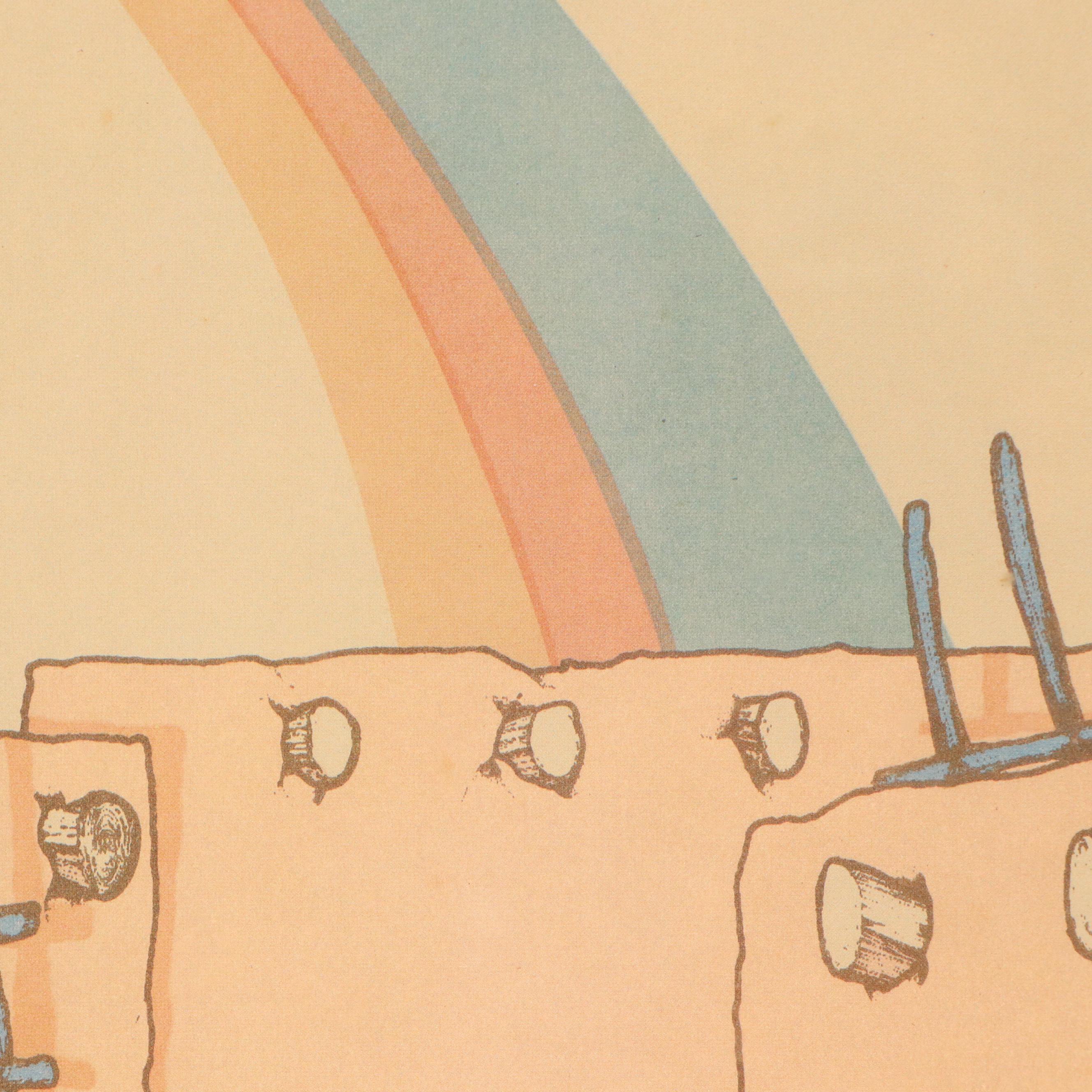 Amado Maurilio Peña Jr. Offset Lithograph Exhibition Poster