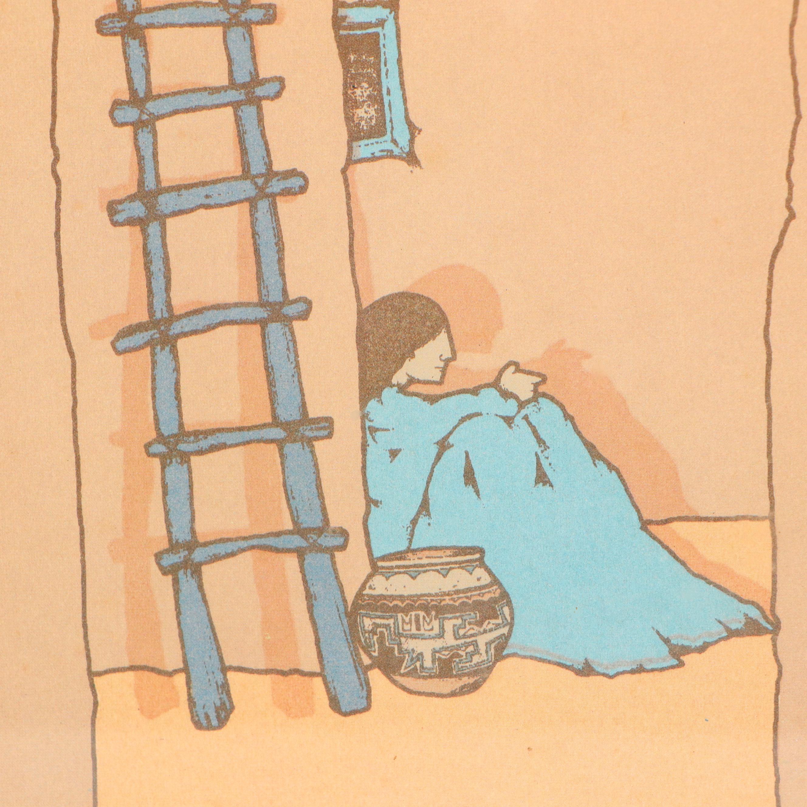 Amado Maurilio Peña Jr. Offset Lithograph Exhibition Poster