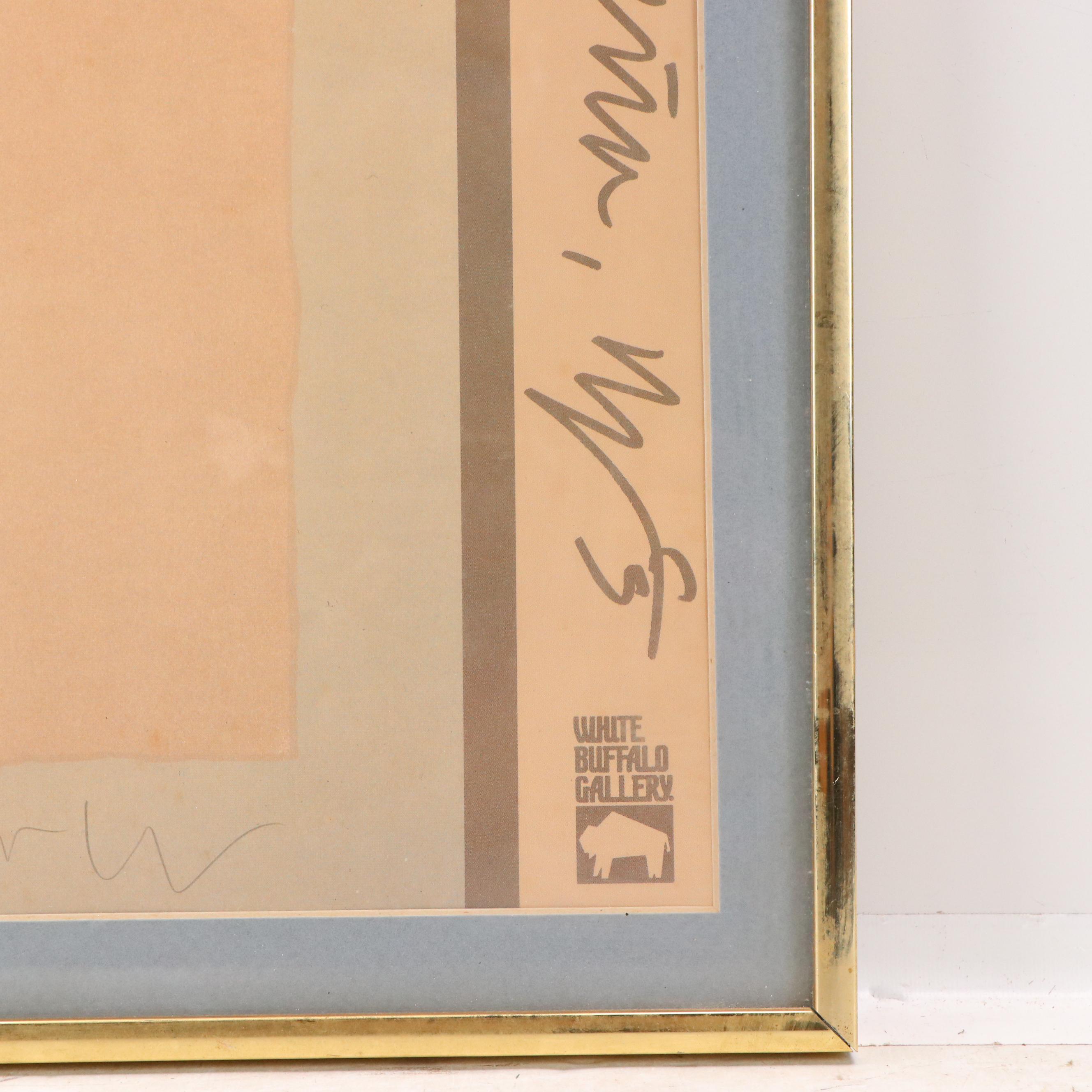 Amado Maurilio Peña Jr. Offset Lithograph Exhibition Poster