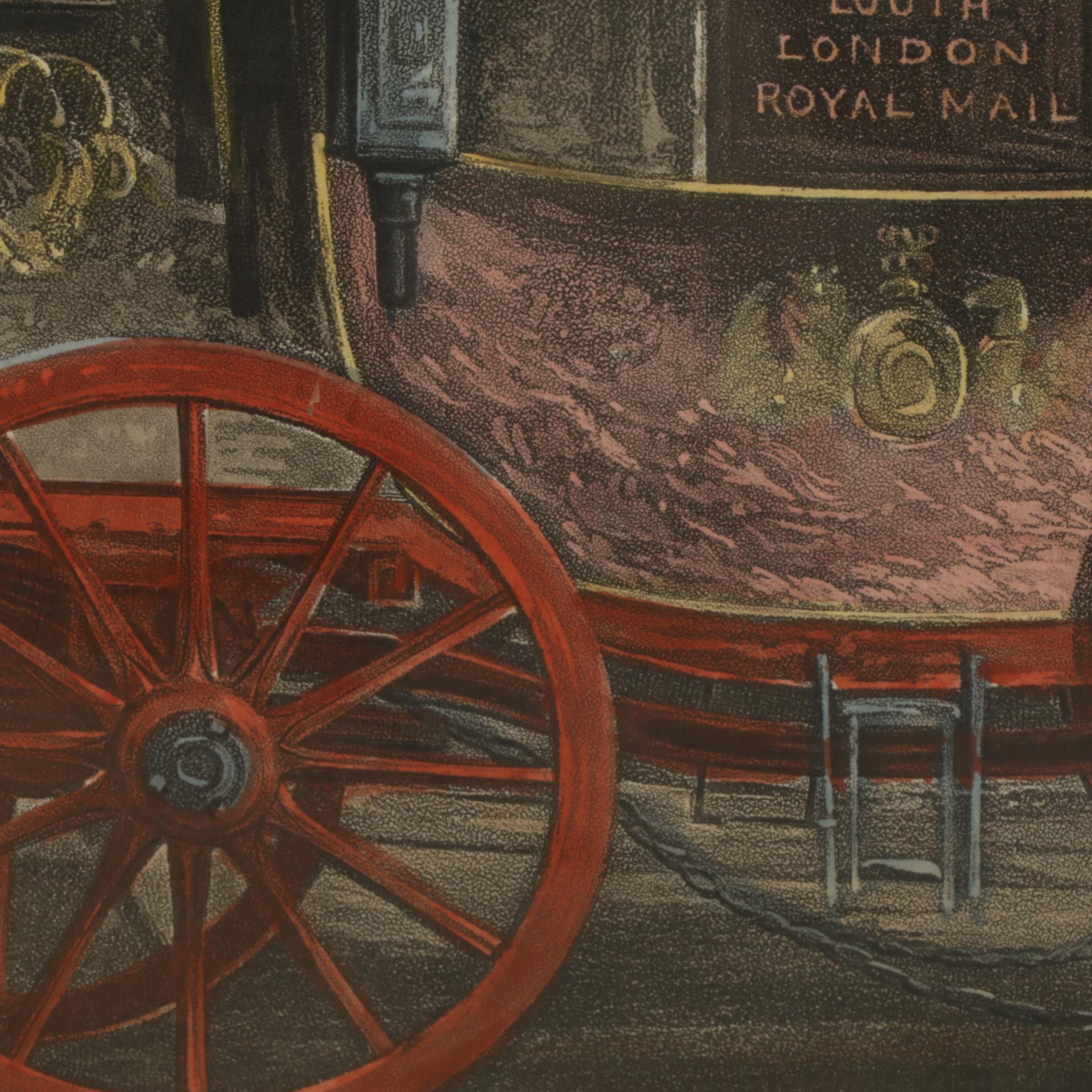 John Harris III "Changing Horses" Aquatint After C.C.Henderson, 1842