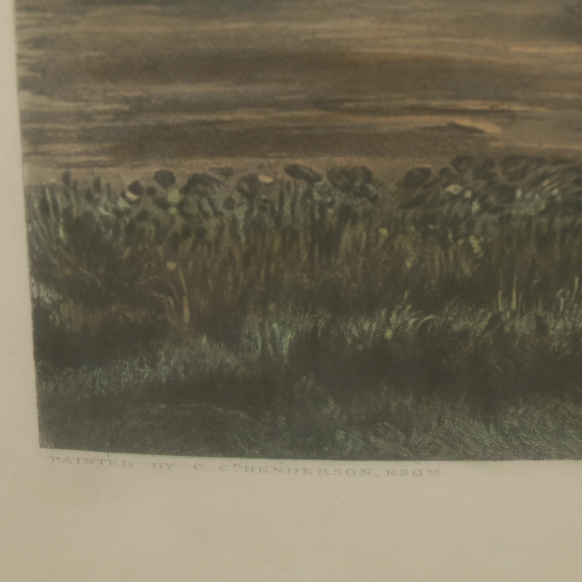 John Harris III "Changing Horses" Aquatint After C.C.Henderson, 1842