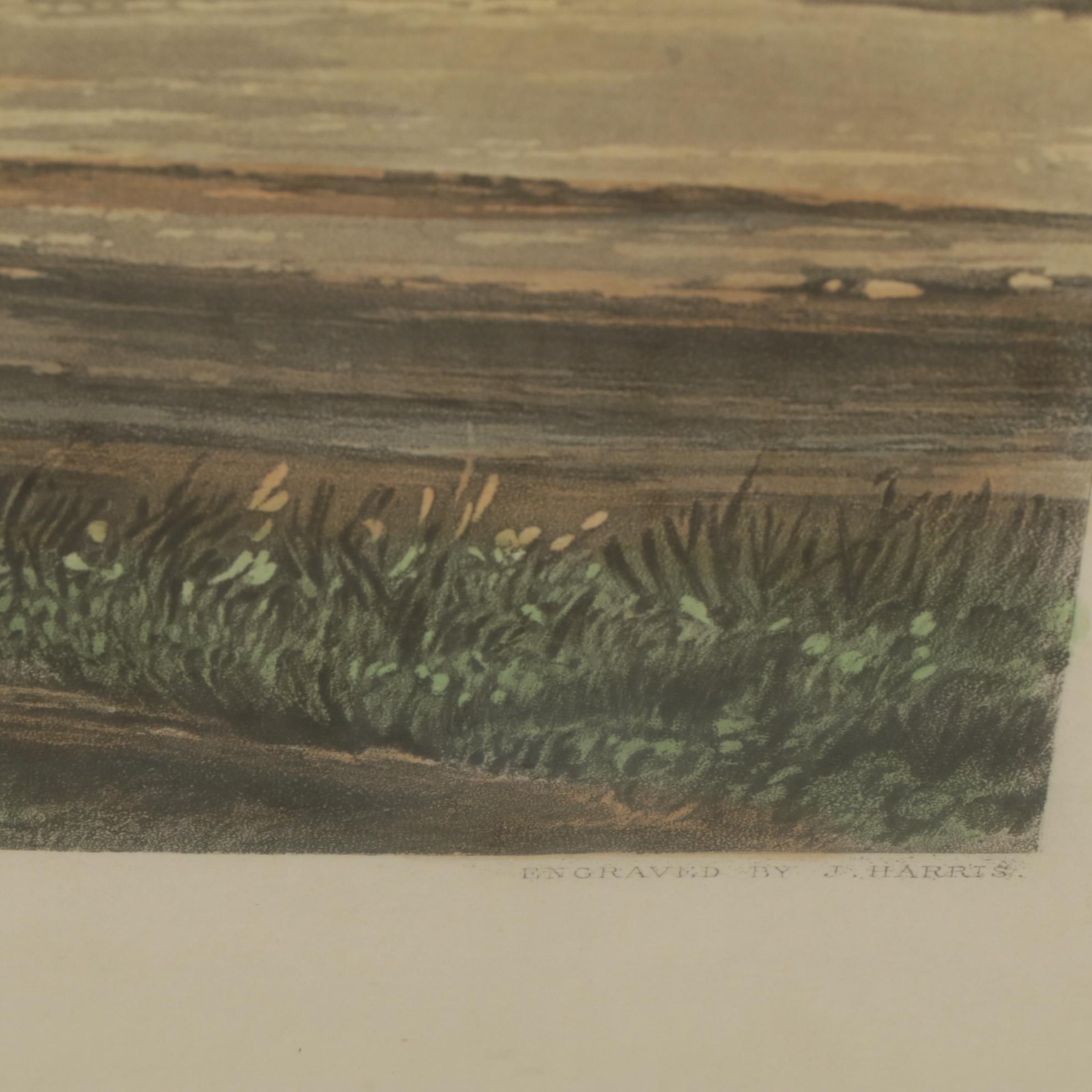 John Harris III "Changing Horses" Aquatint After C.C.Henderson, 1842