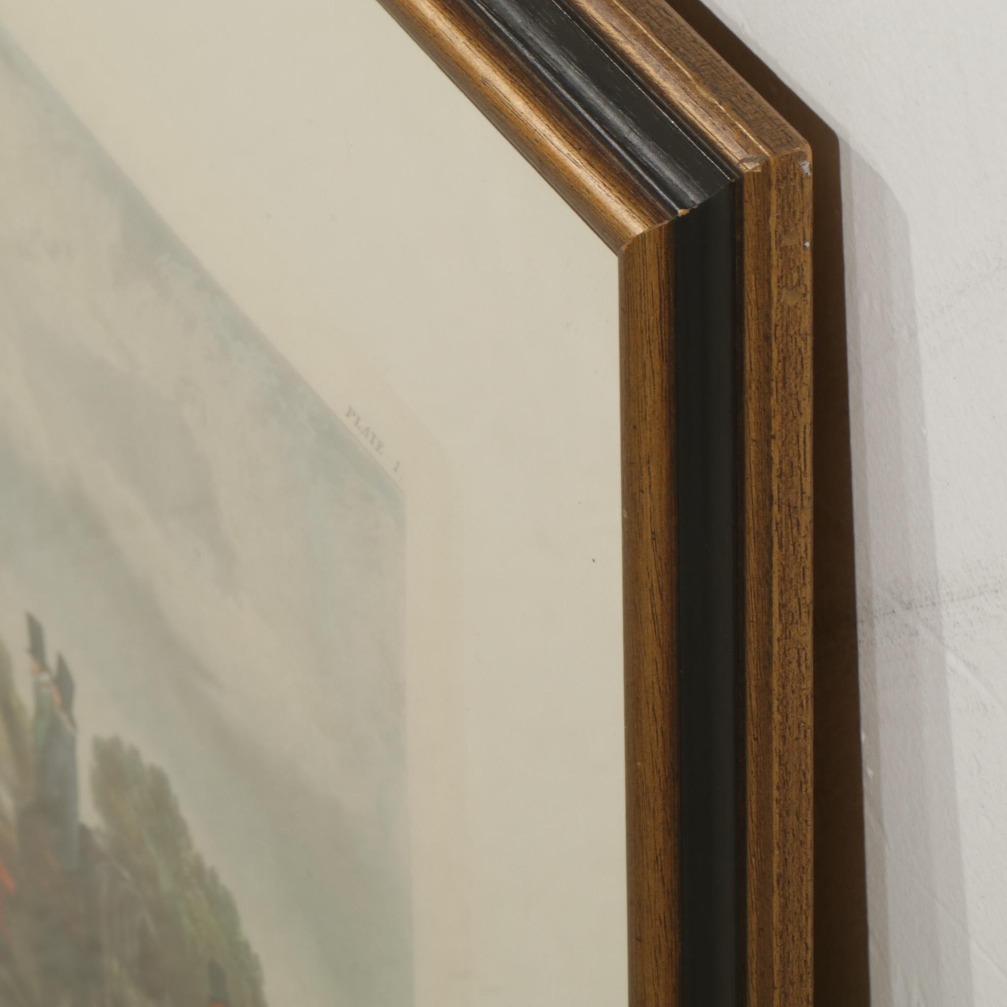 John Harris III "Changing Horses" Aquatint After C.C.Henderson, 1842