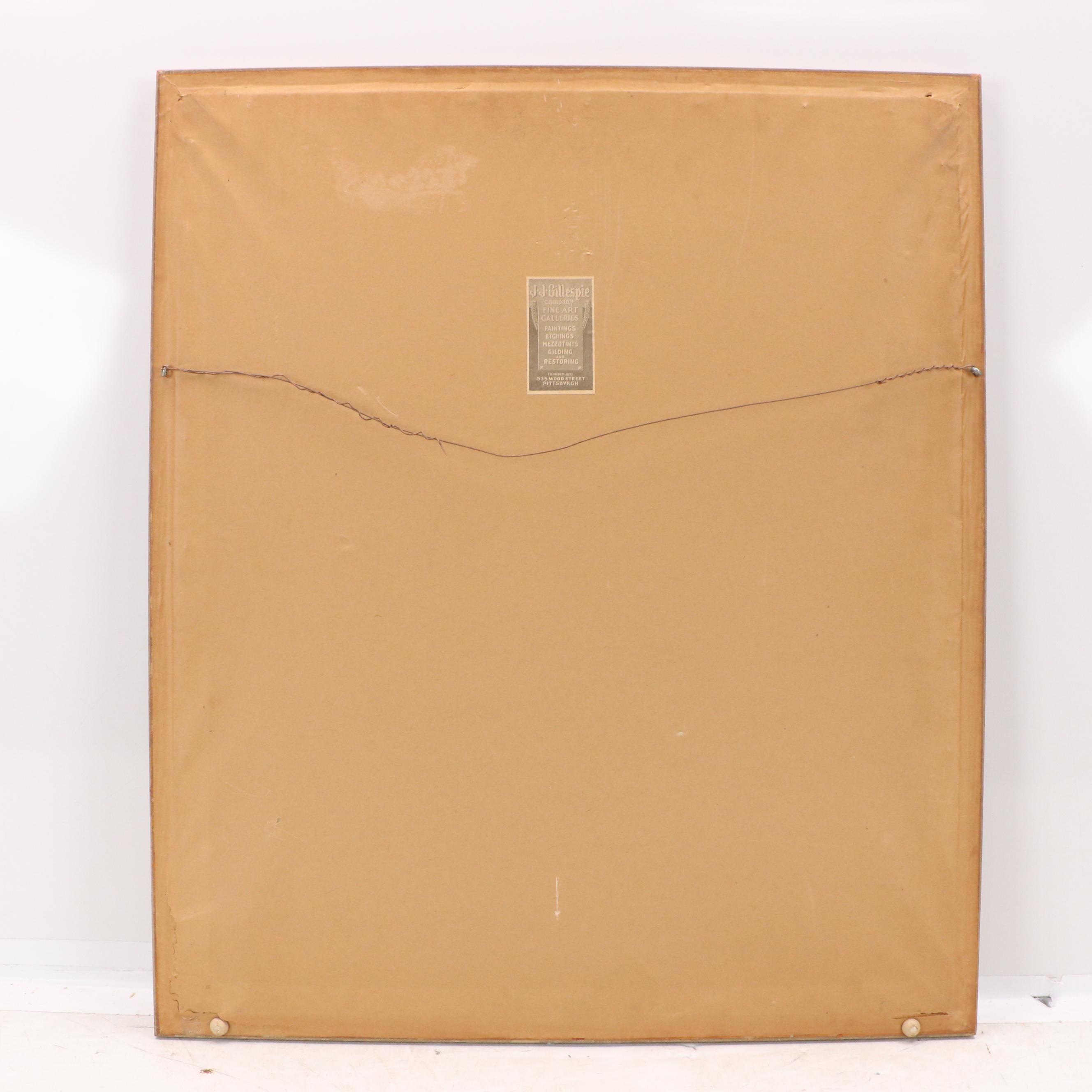 Hans Figura Landscape Etching on Fabric