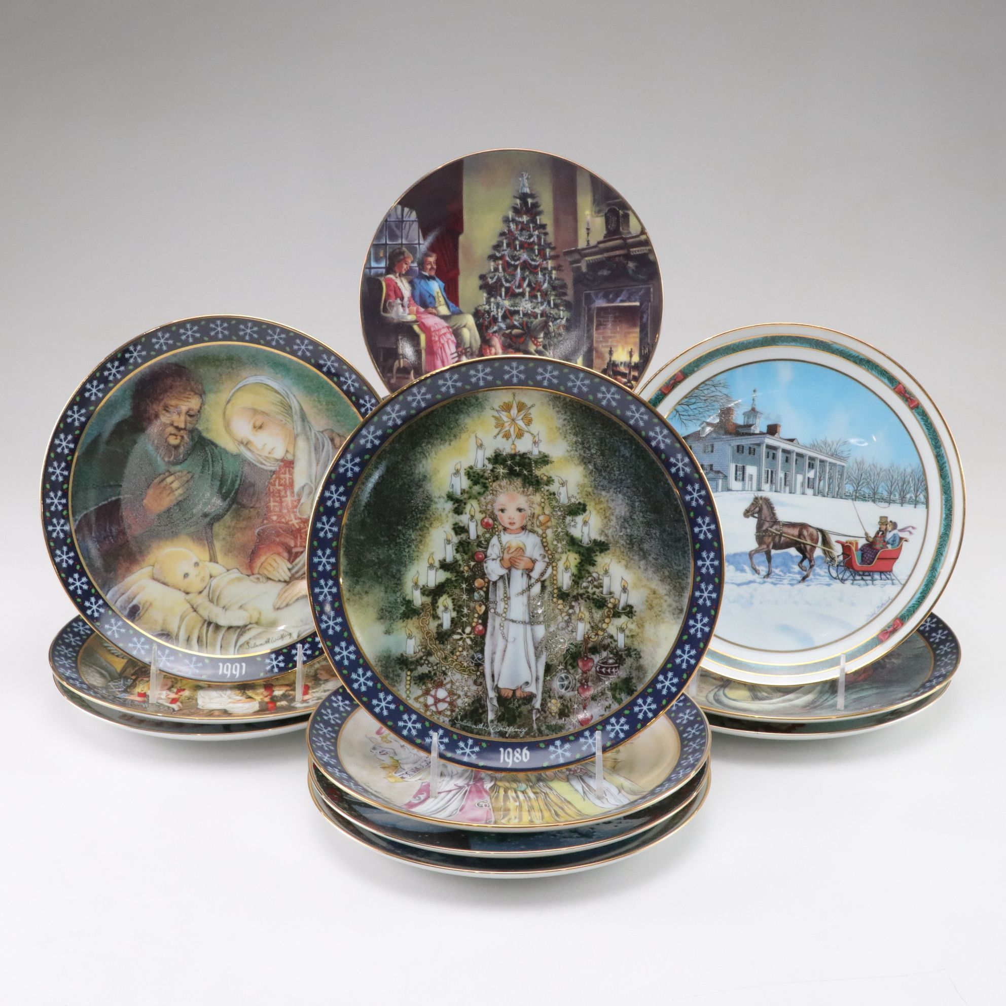 Königszelt Bayern "Das Christkind" and More Collector Plates, 1980s