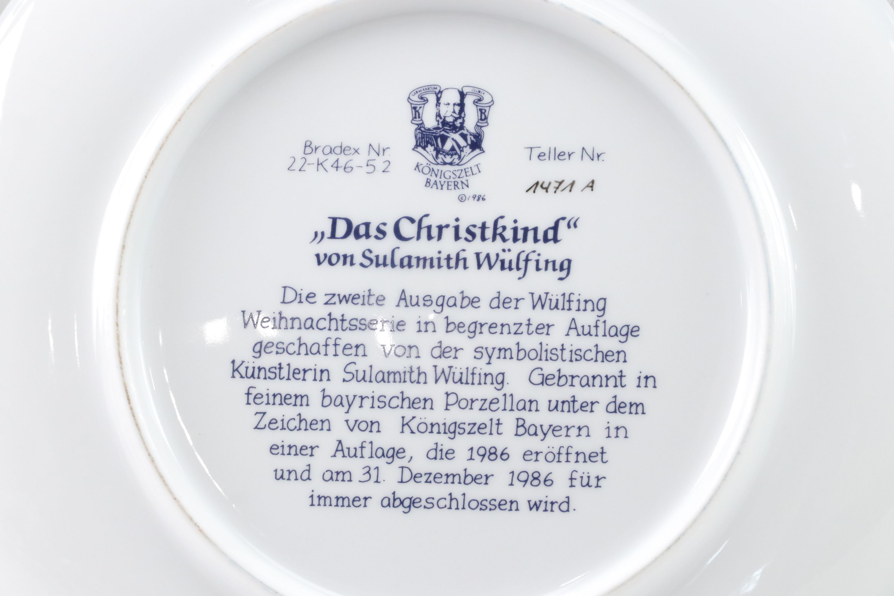 Königszelt Bayern "Das Christkind" and More Collector Plates, 1980s