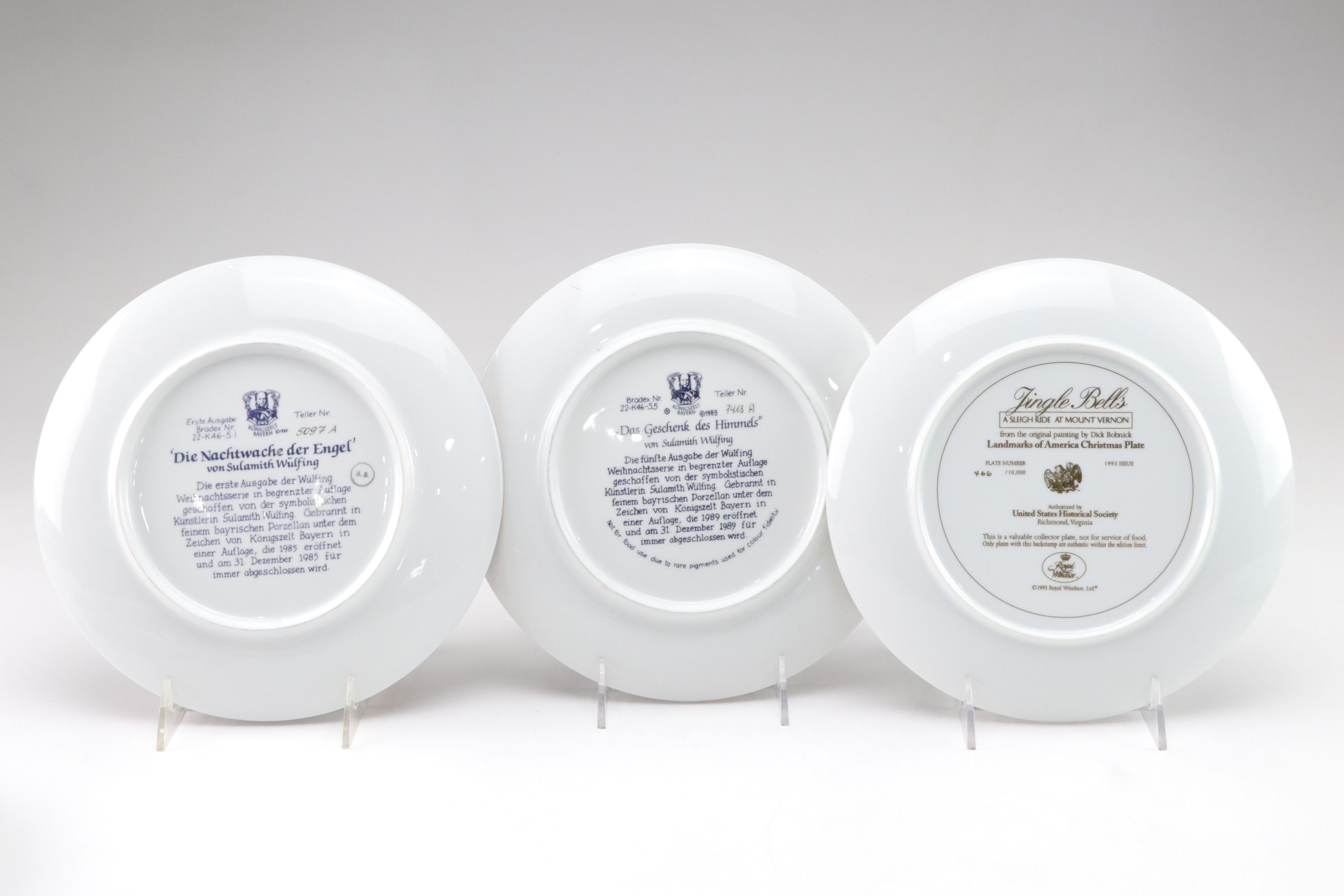 Königszelt Bayern "Das Christkind" and More Collector Plates, 1980s